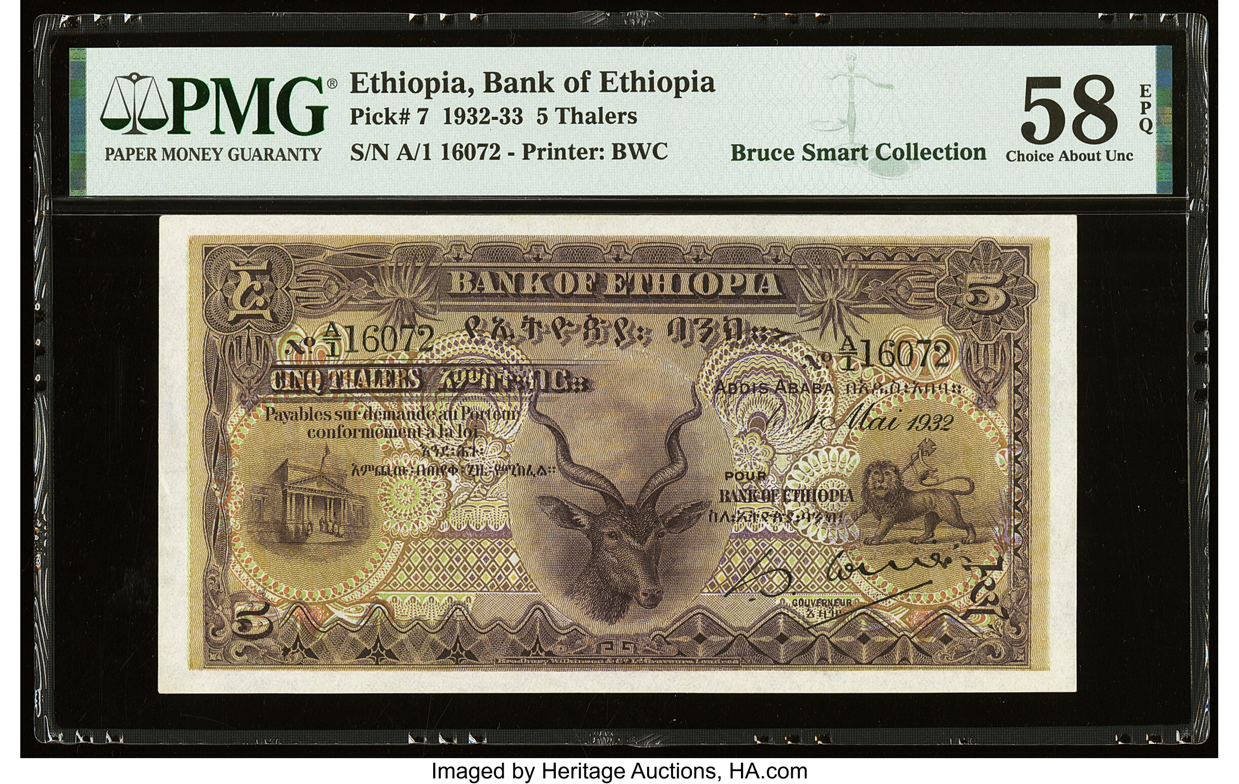 image for: Ethiopia  5 thalers(B102as)