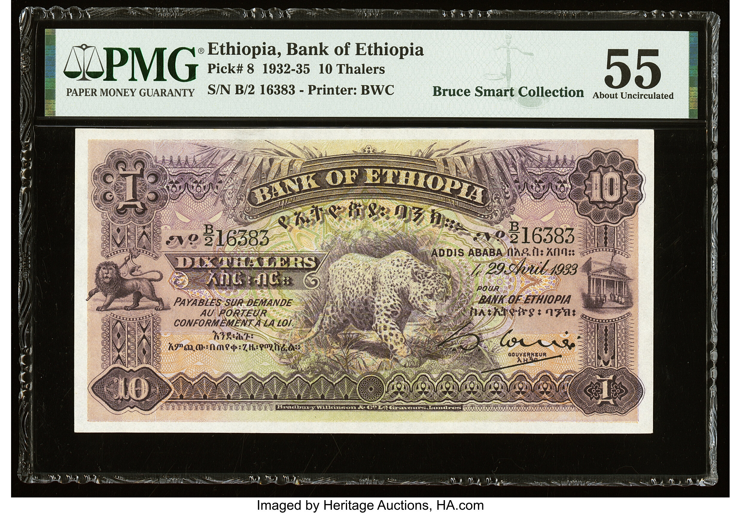 image for: Ethiopia  10 thalers(B103bs)