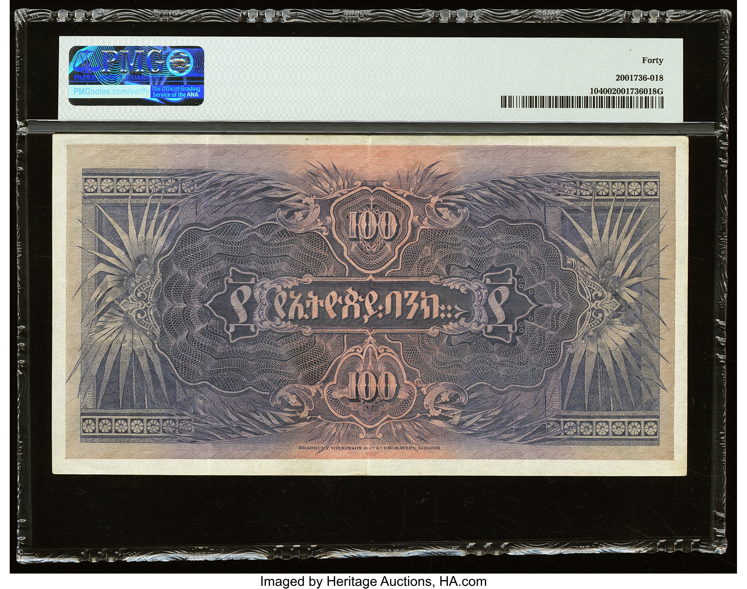 image for: Ethiopia  100 thalers(B105b)