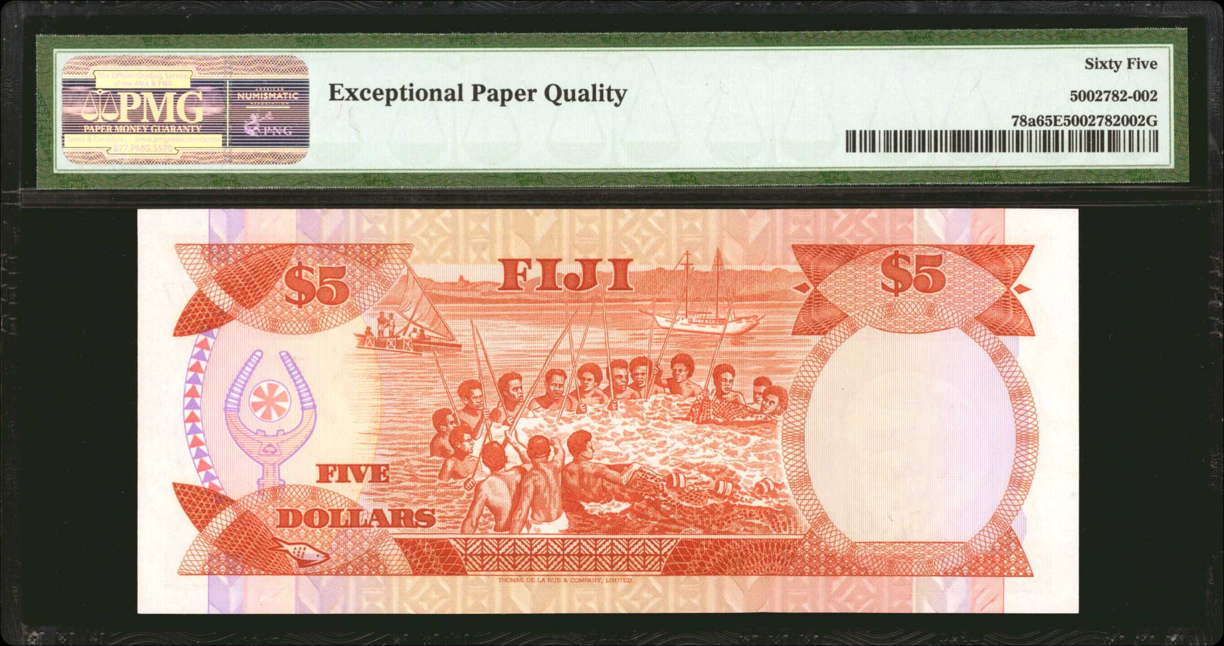 image for: Fiji  5 dollars (B409a)