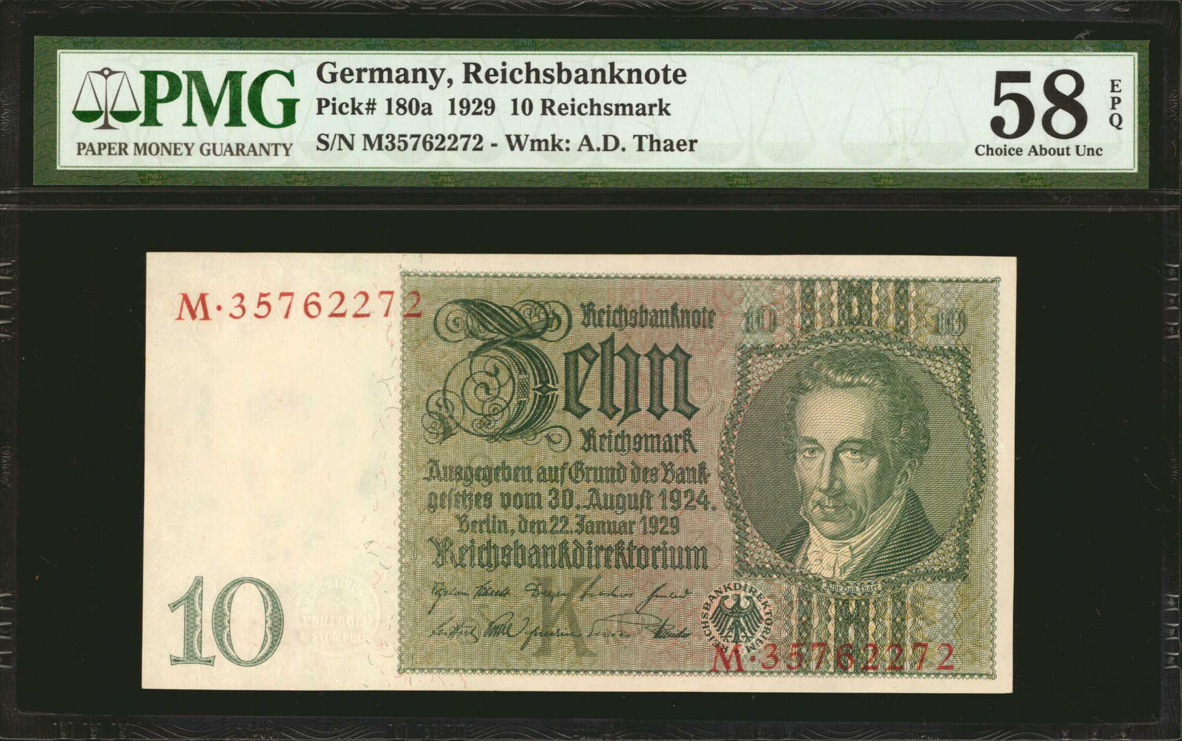 image for: Germany  10 reichsmark (B318a6)