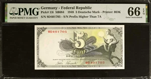 image for: Germany, Federal Republic of 5 deutsche mark (B113as6)