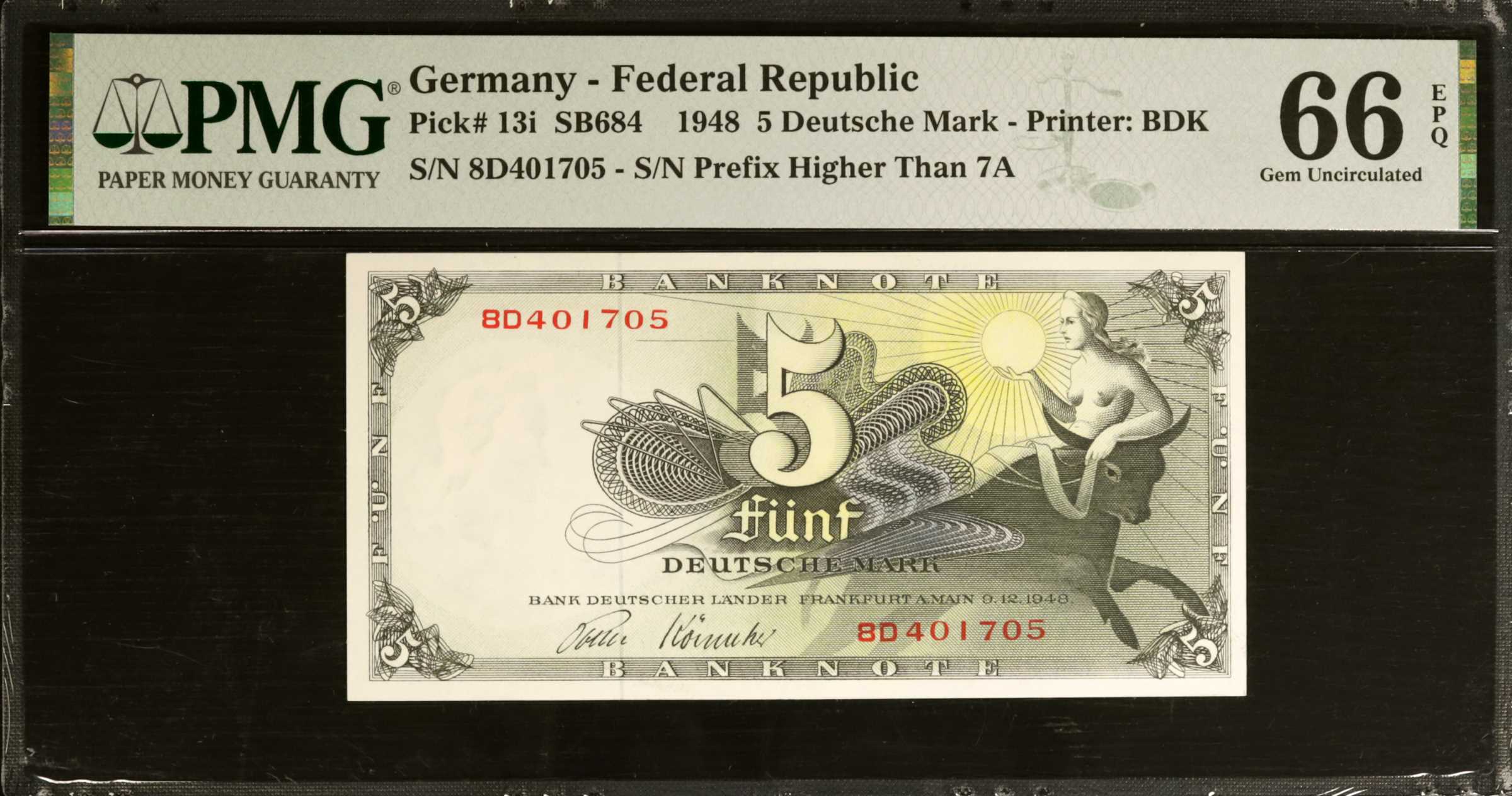 image for: Germany, Federal Republic of  5 deutsche mark (B113c)