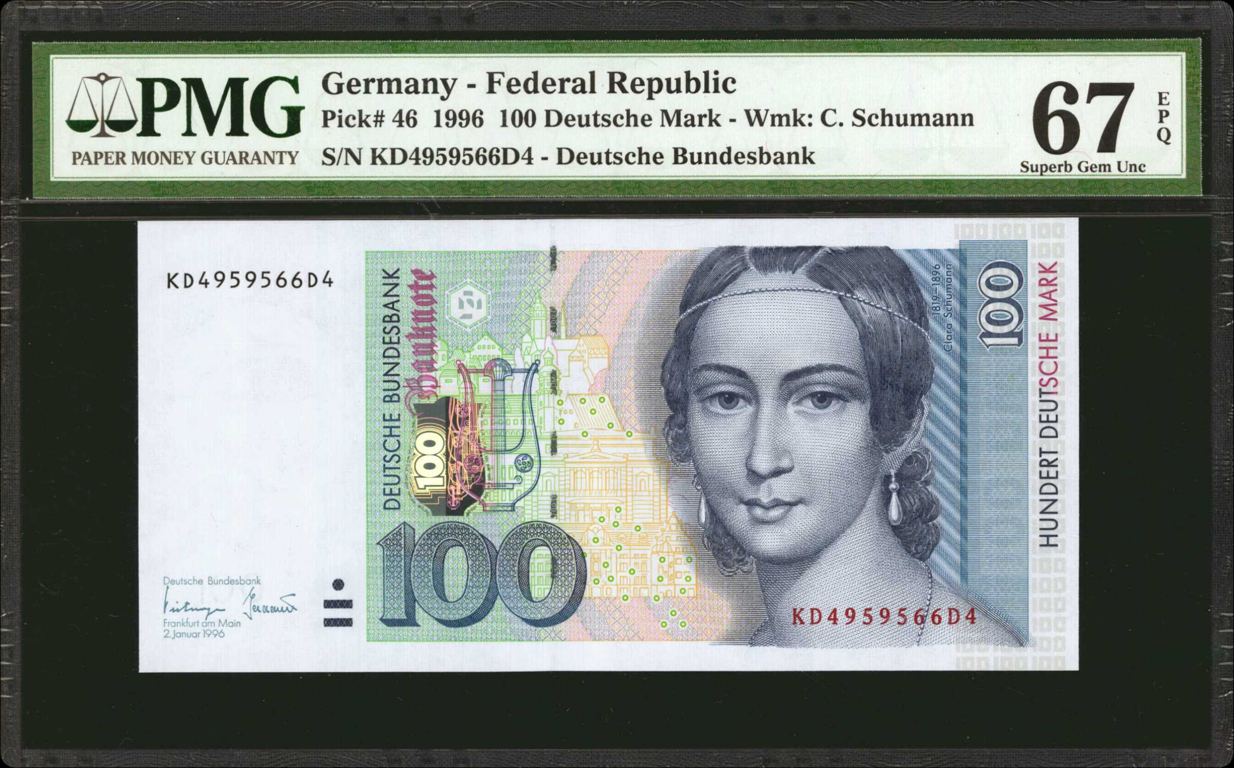 image for: Germany, Federal Republic of  100 deutsche mark (B231z)