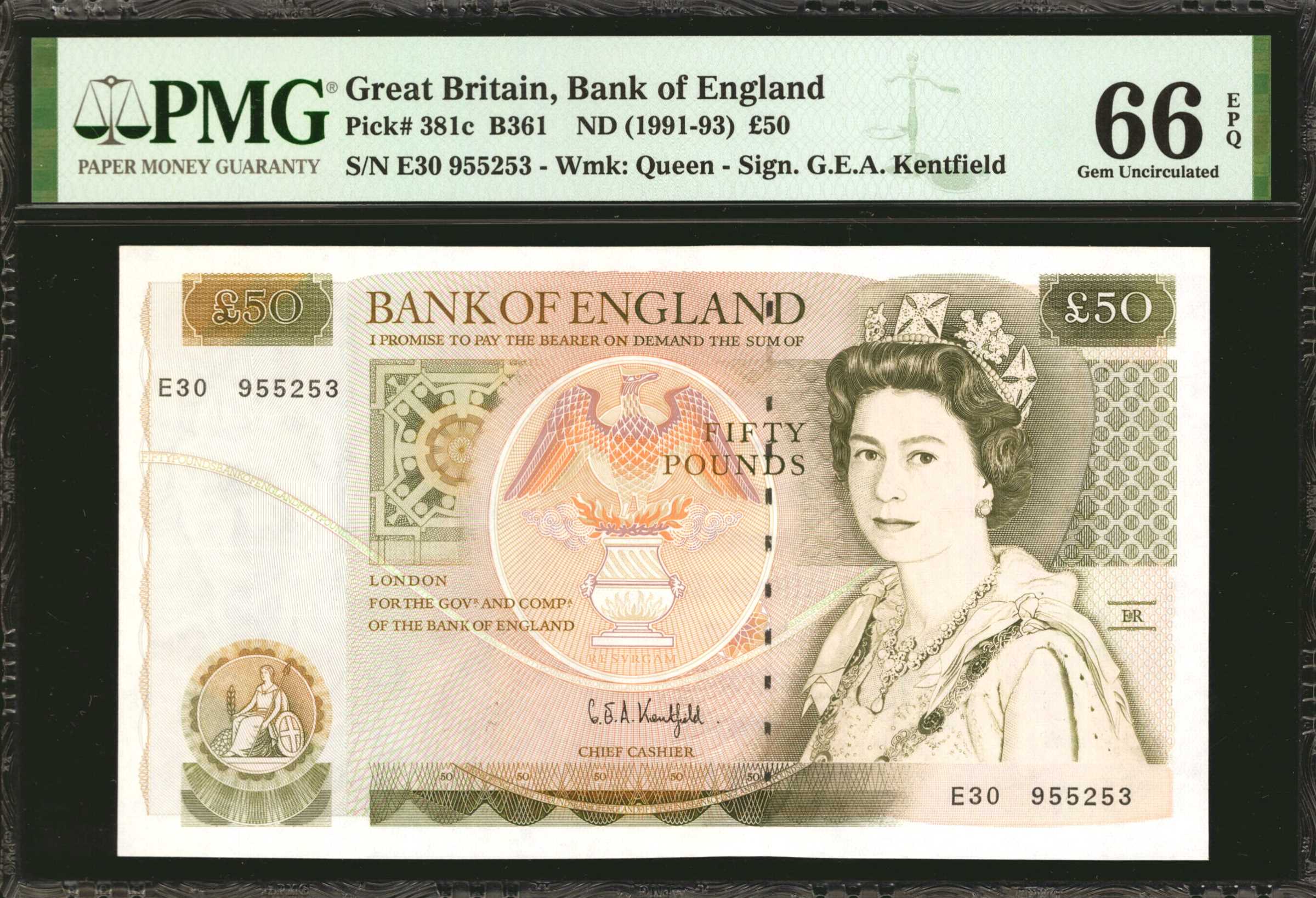 image for: United Kingdom  50 pounds (B189a)
