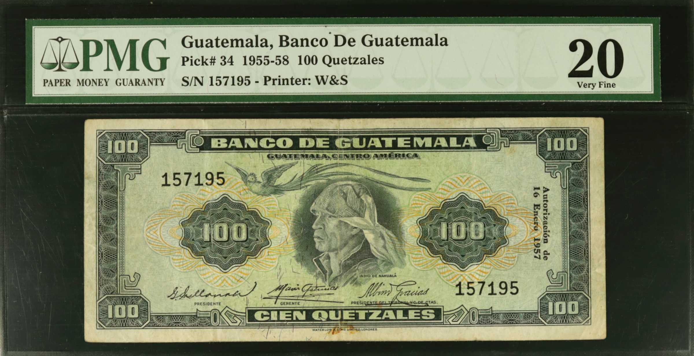 image for: Guatemala  100 quetzales (B516e)