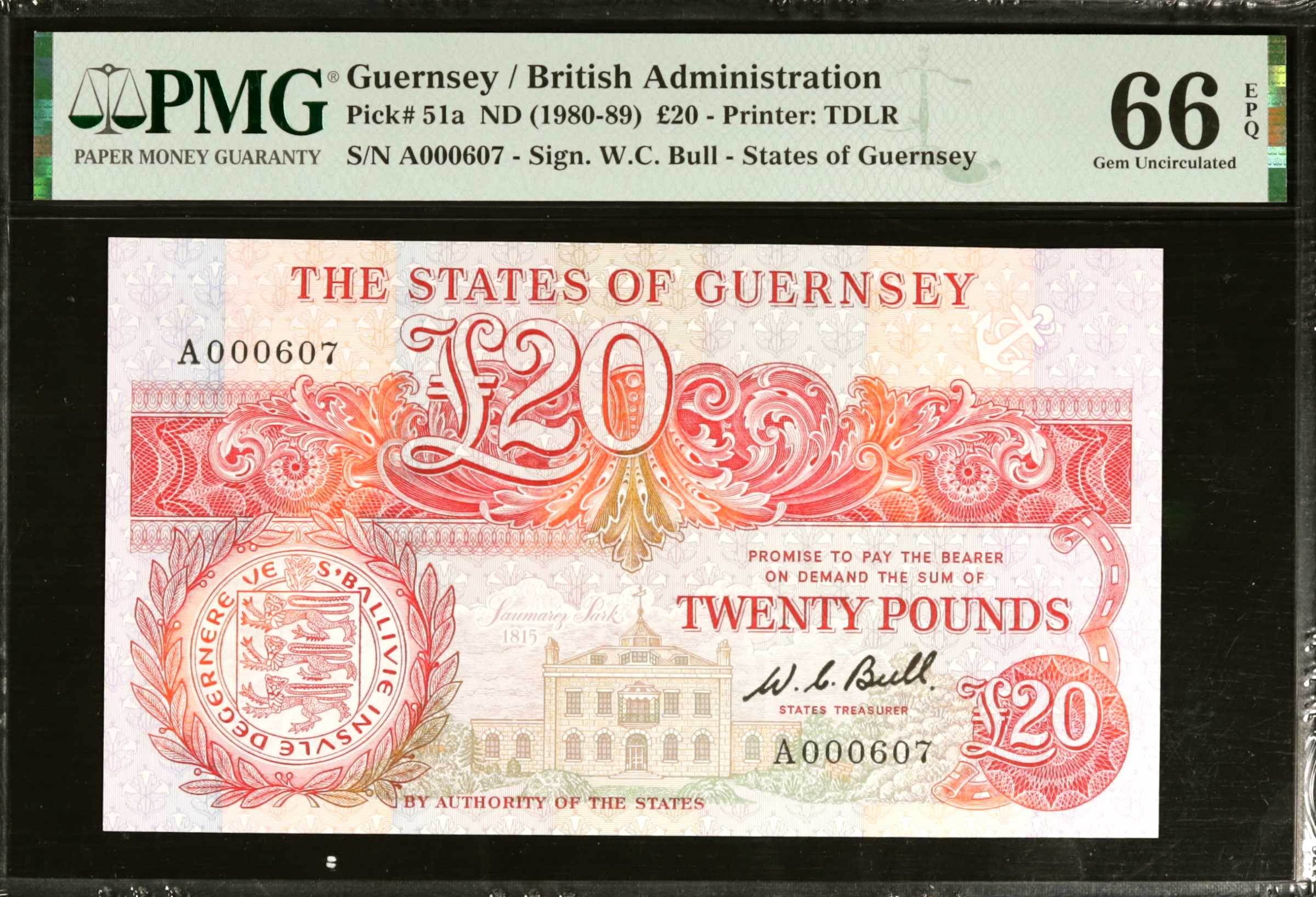 image for: Guernsey  20 pounds (B156b)