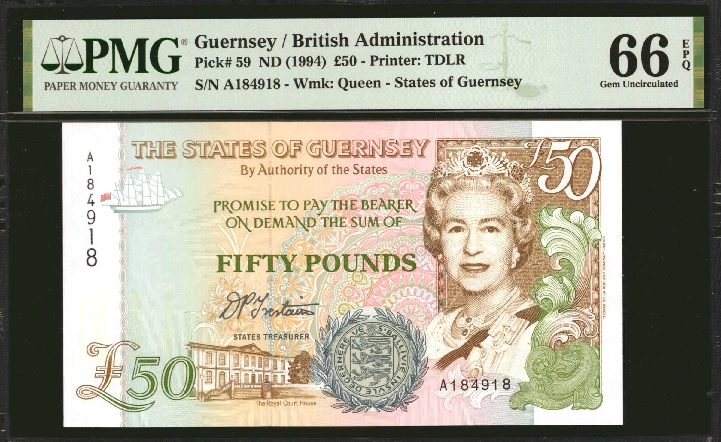 image for: Guernsey  50 pounds (B164a)