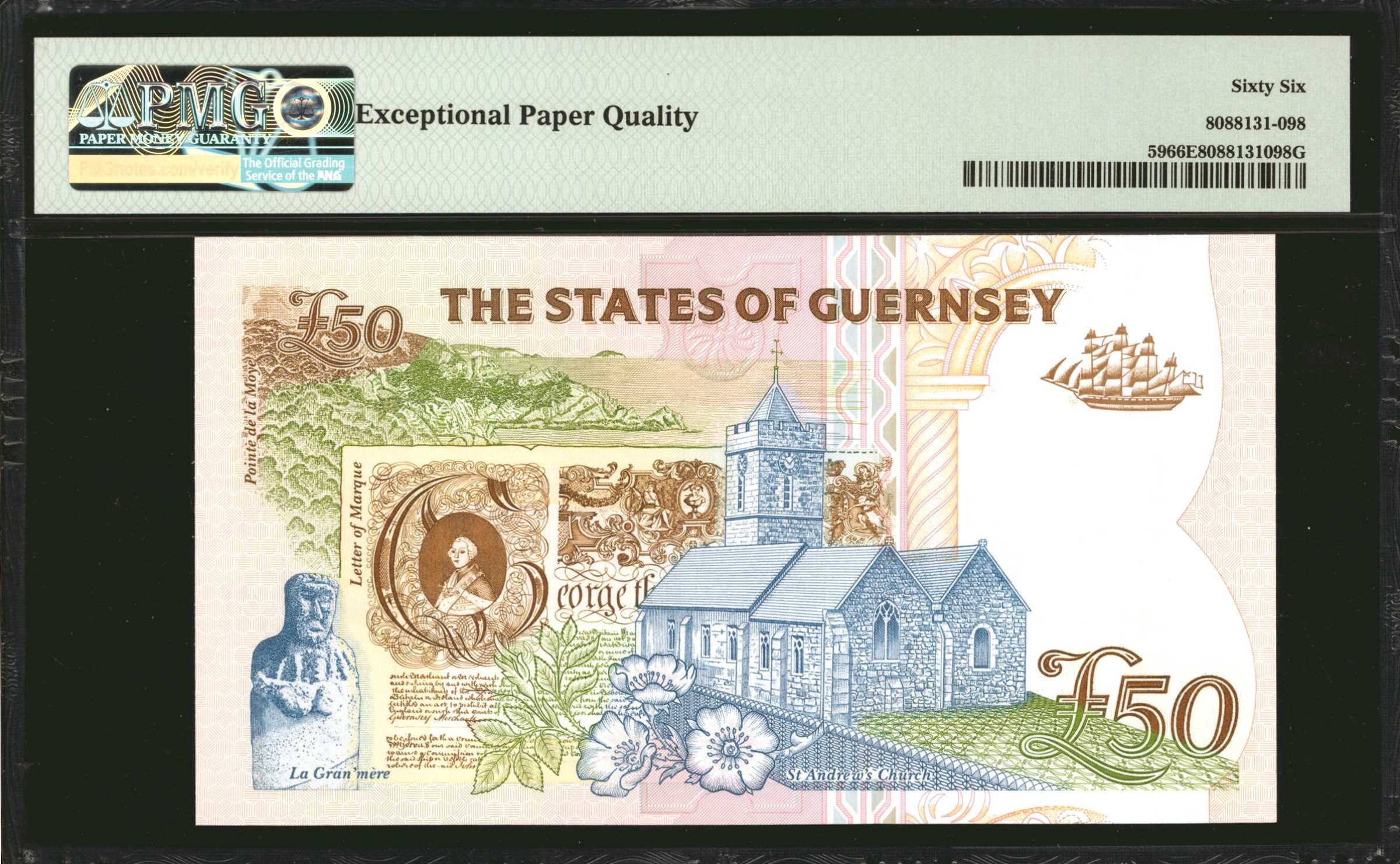 image for: Guernsey  50 pounds (B164a)