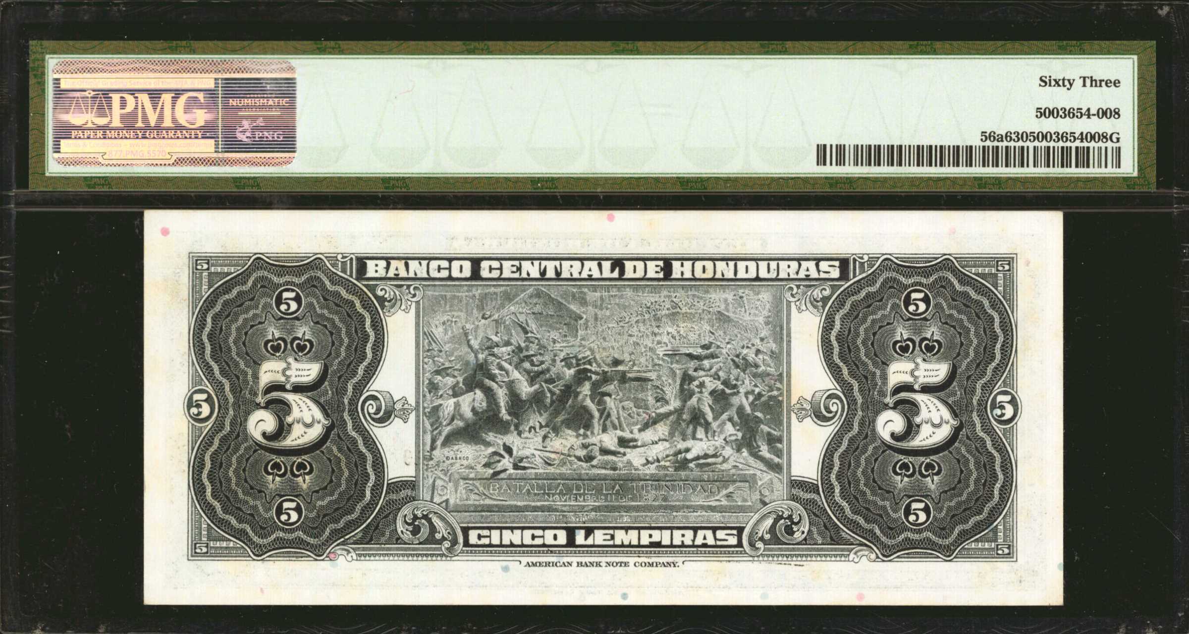 image for: Honduras  5 lempiras (B312b)