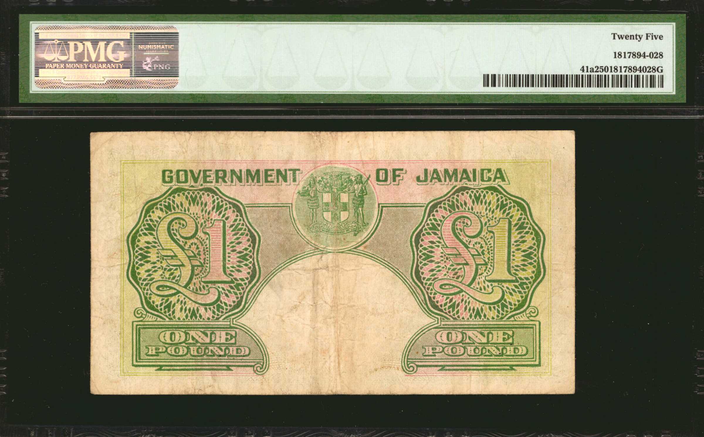 image for: Jamaica  1 pound (B110i)