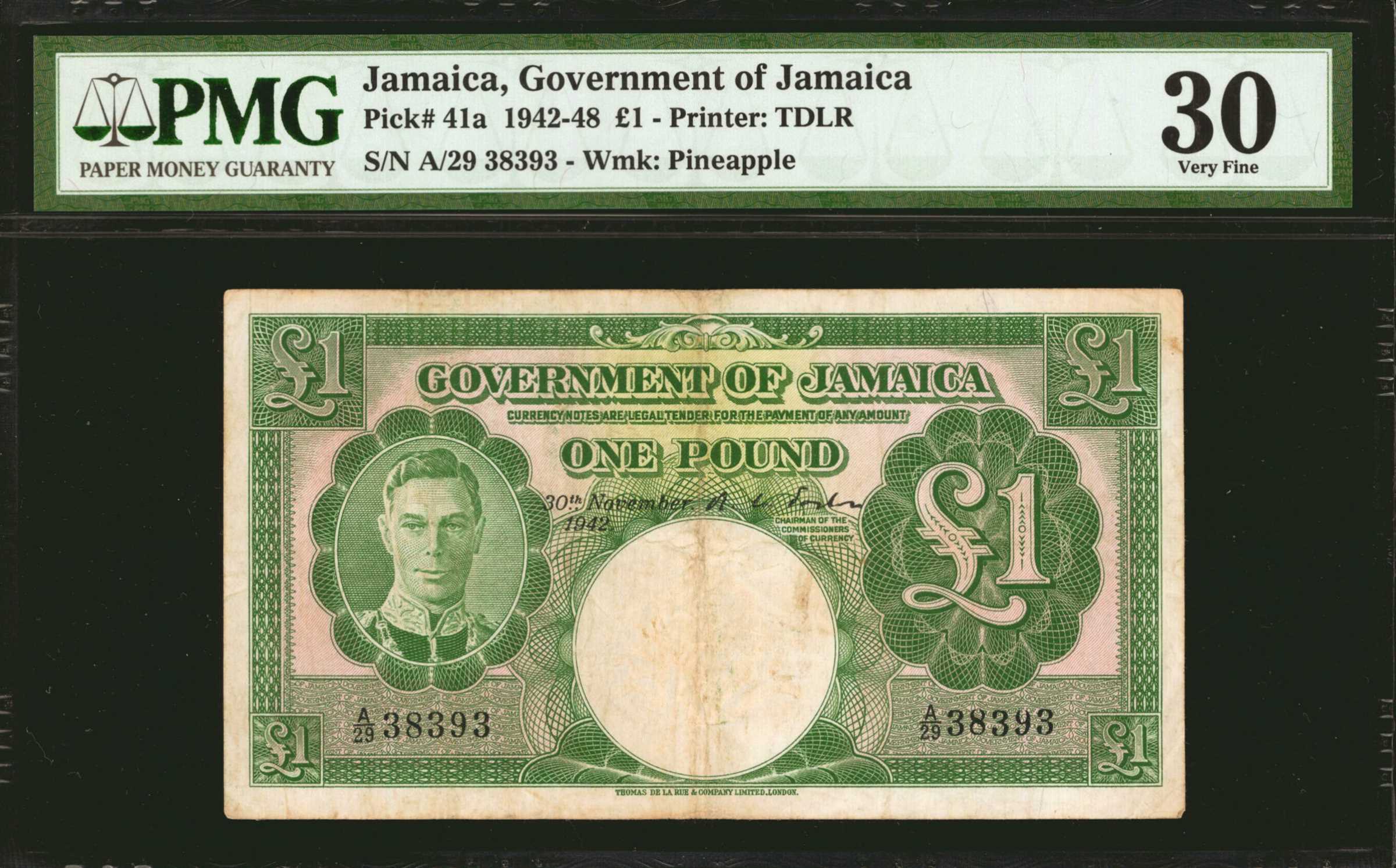 image for: Jamaica  1 pound (B110i)