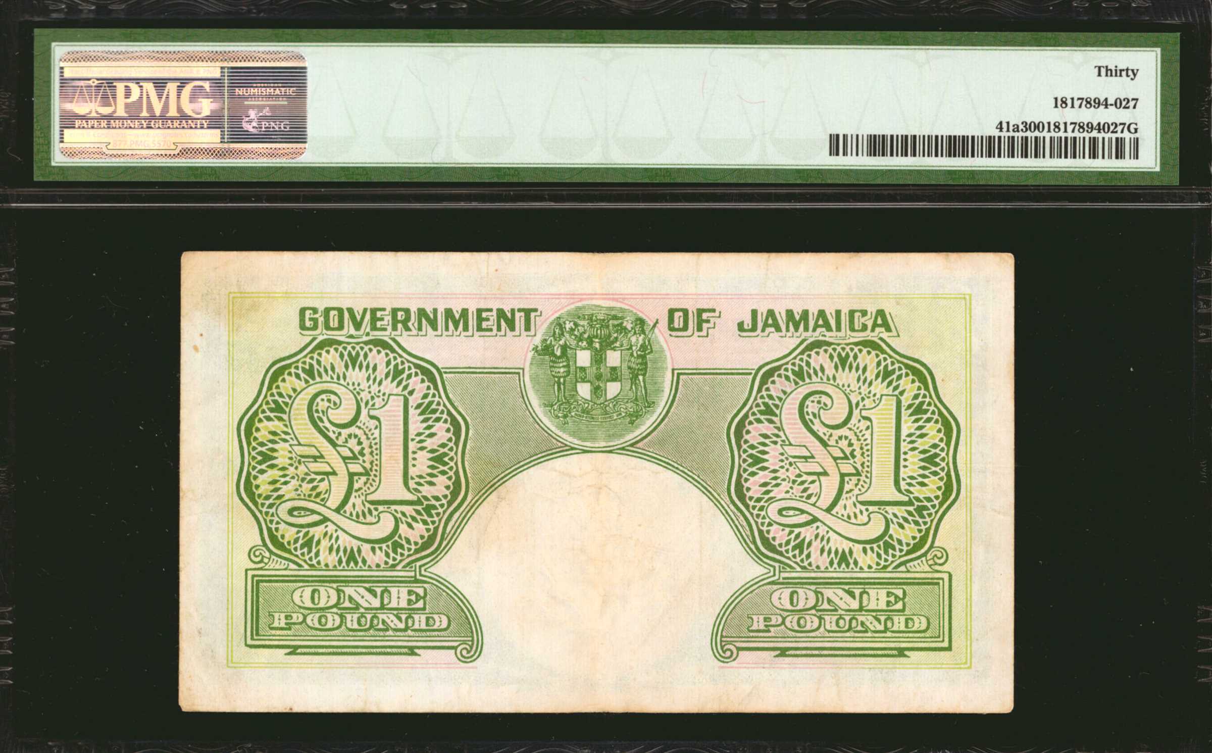 image for: Jamaica  1 pound (B110e)