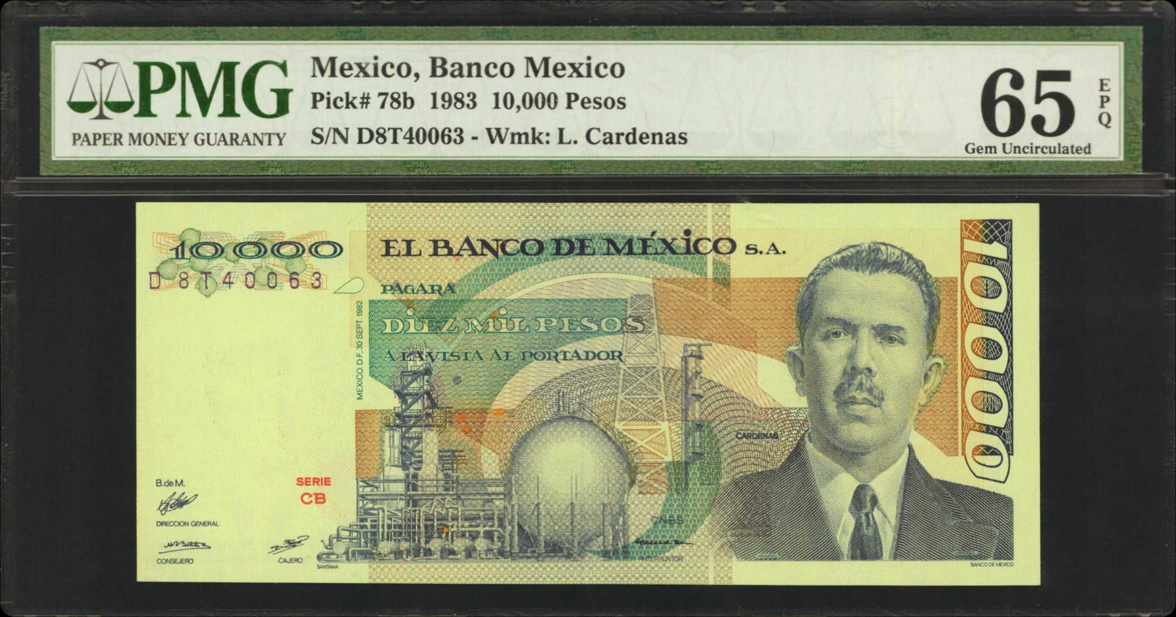 image for: Mexico  10,000 pesos(B666a)