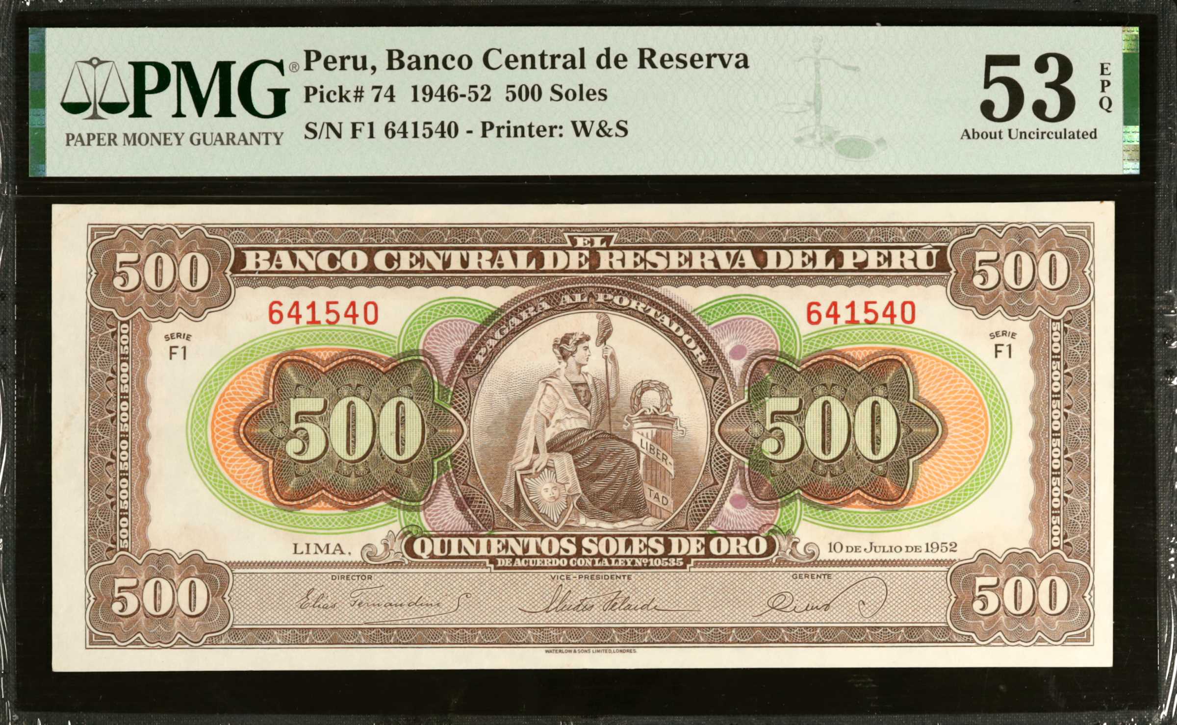 image for: Peru  500 soles de oro(B431bt)