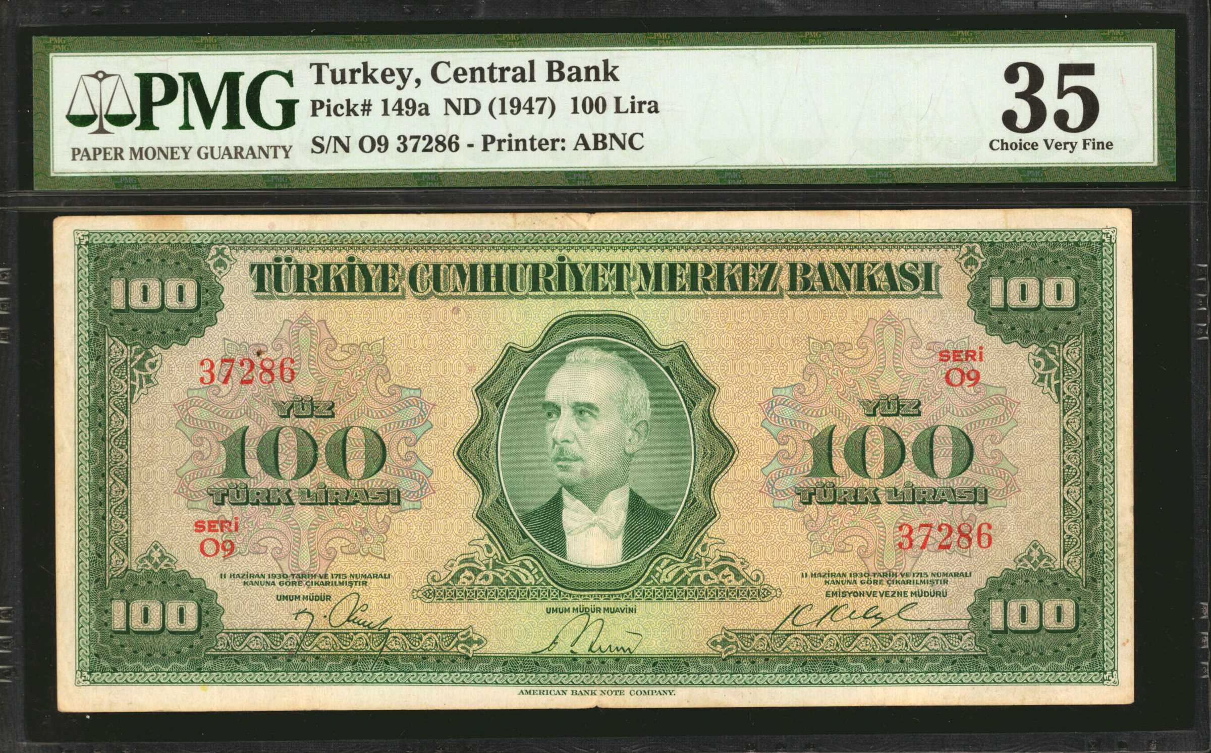image for: Turkey  100 T?rk liras? (B228a)