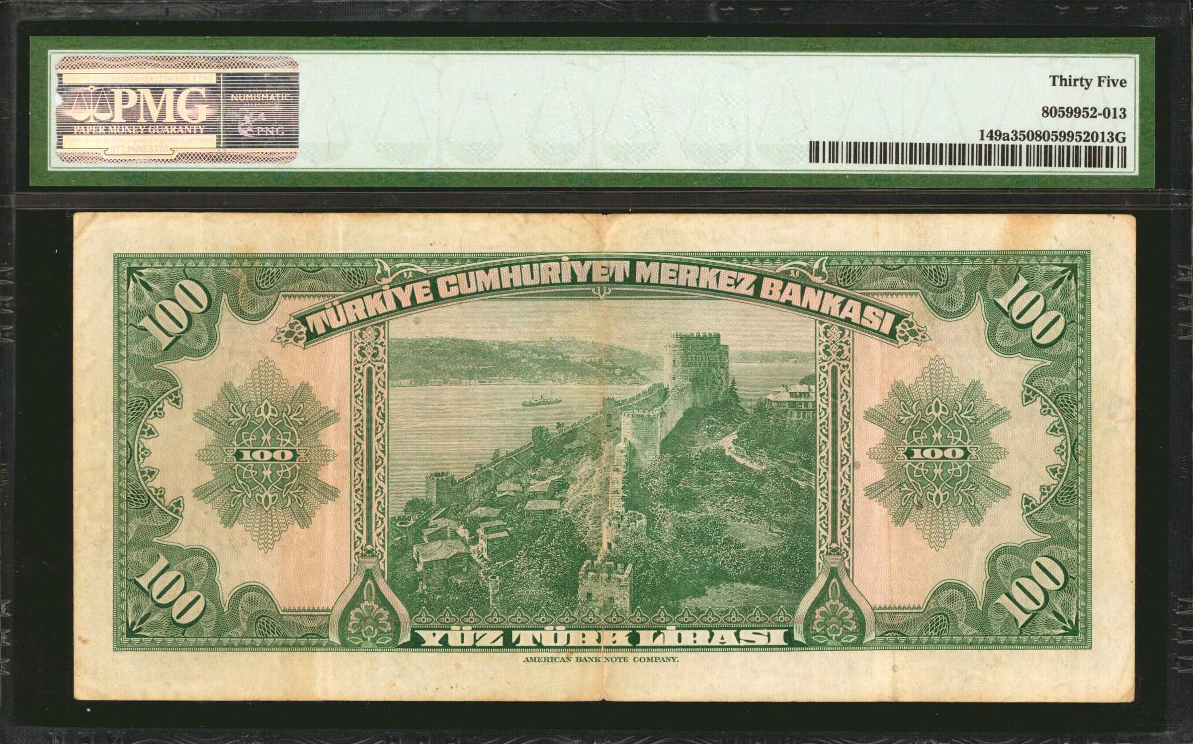 image for: Turkey  100 T?rk liras? (B228a)