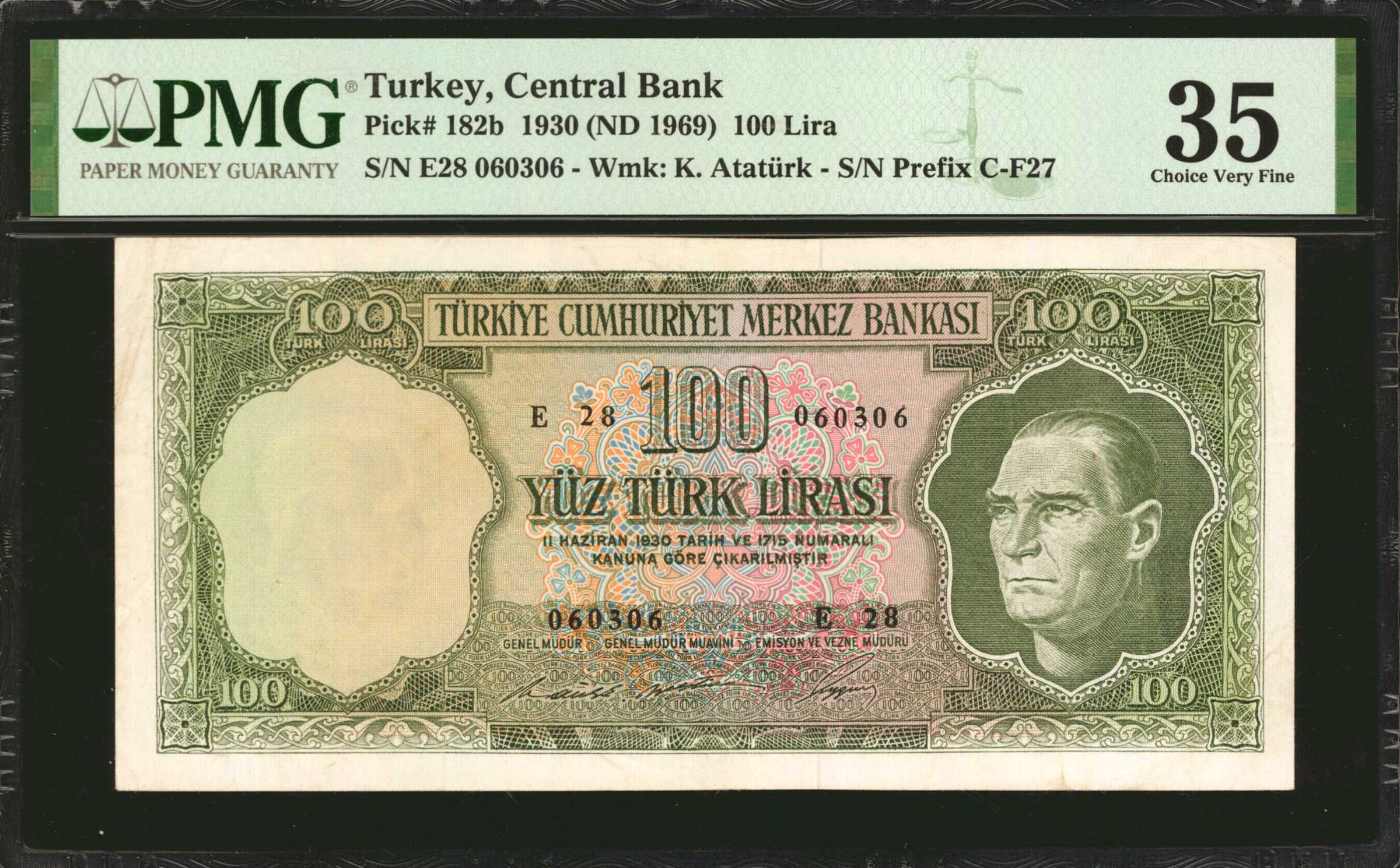 image for: Turkey  100 T?rk liras? (B259a)