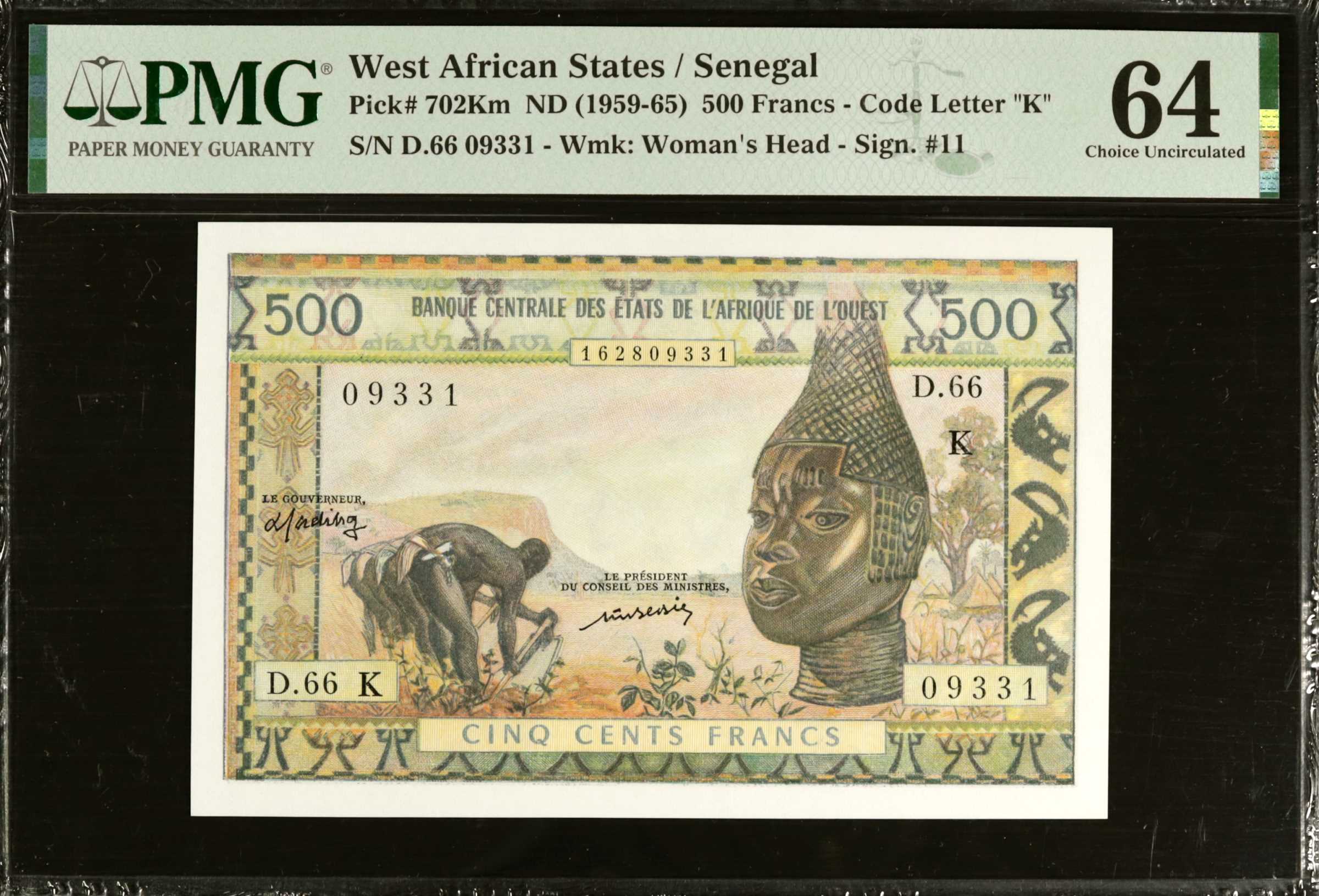 image for: West African States  500 francs (B107Kn)