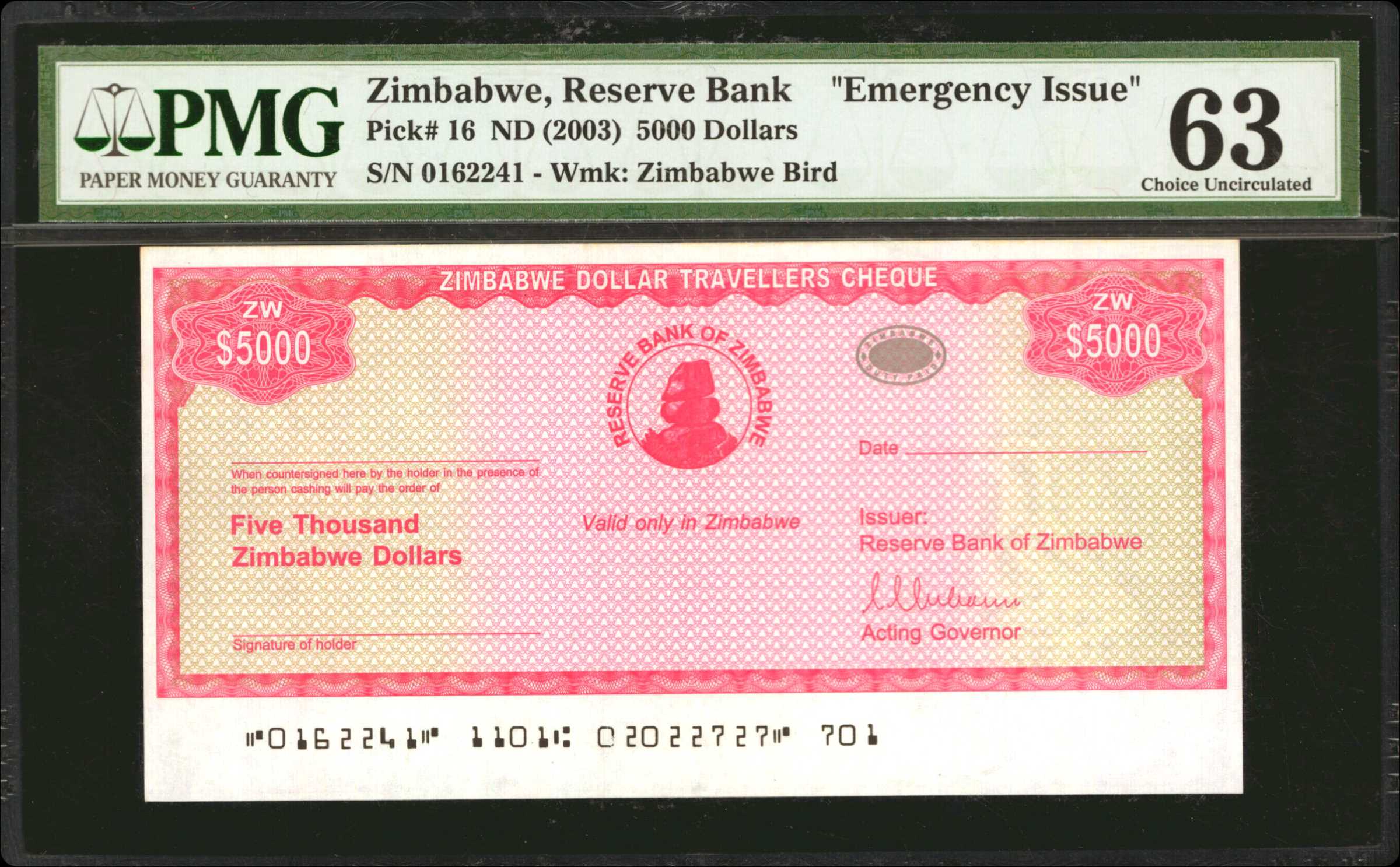 image for: Zimbabwe  50,000 dollars (B117a)