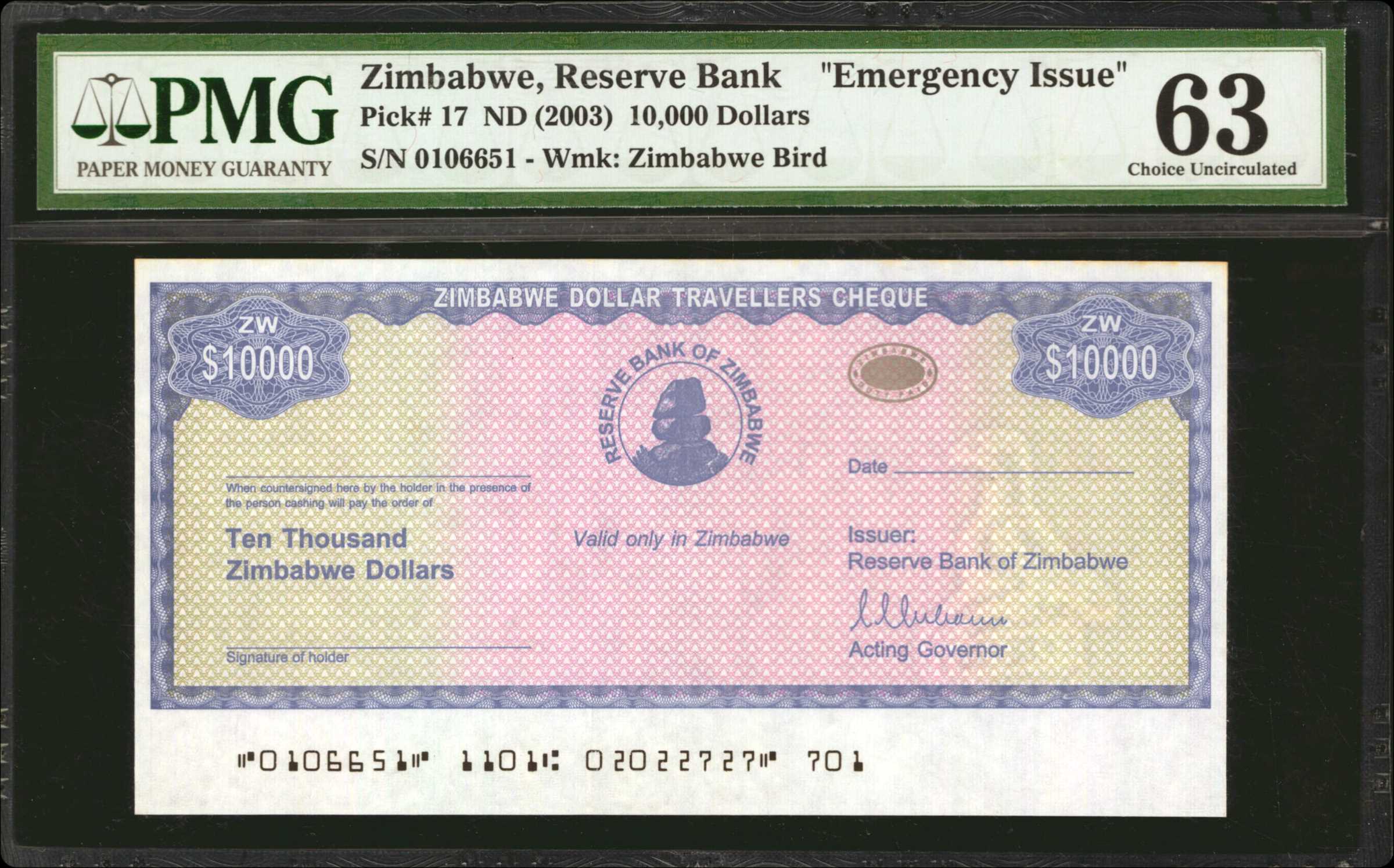 image for: Zimbabwe  20,000 dollars (B116a)