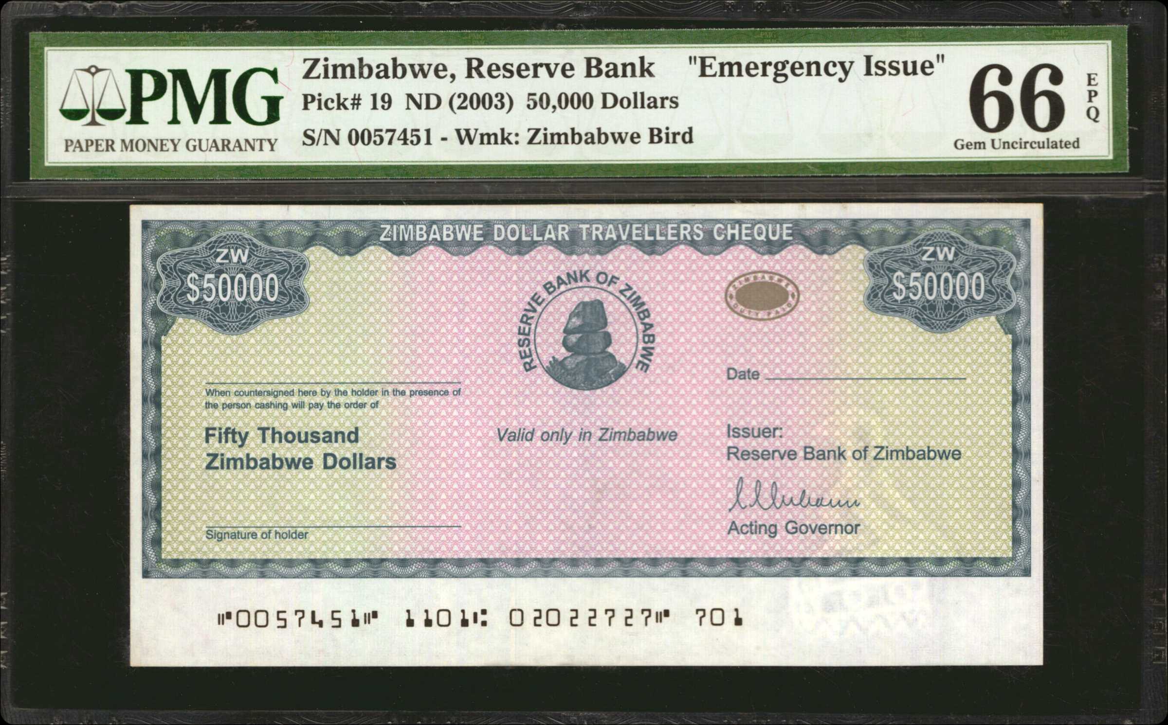 image for: Zimbabwe  10,000 dollars (B115a)