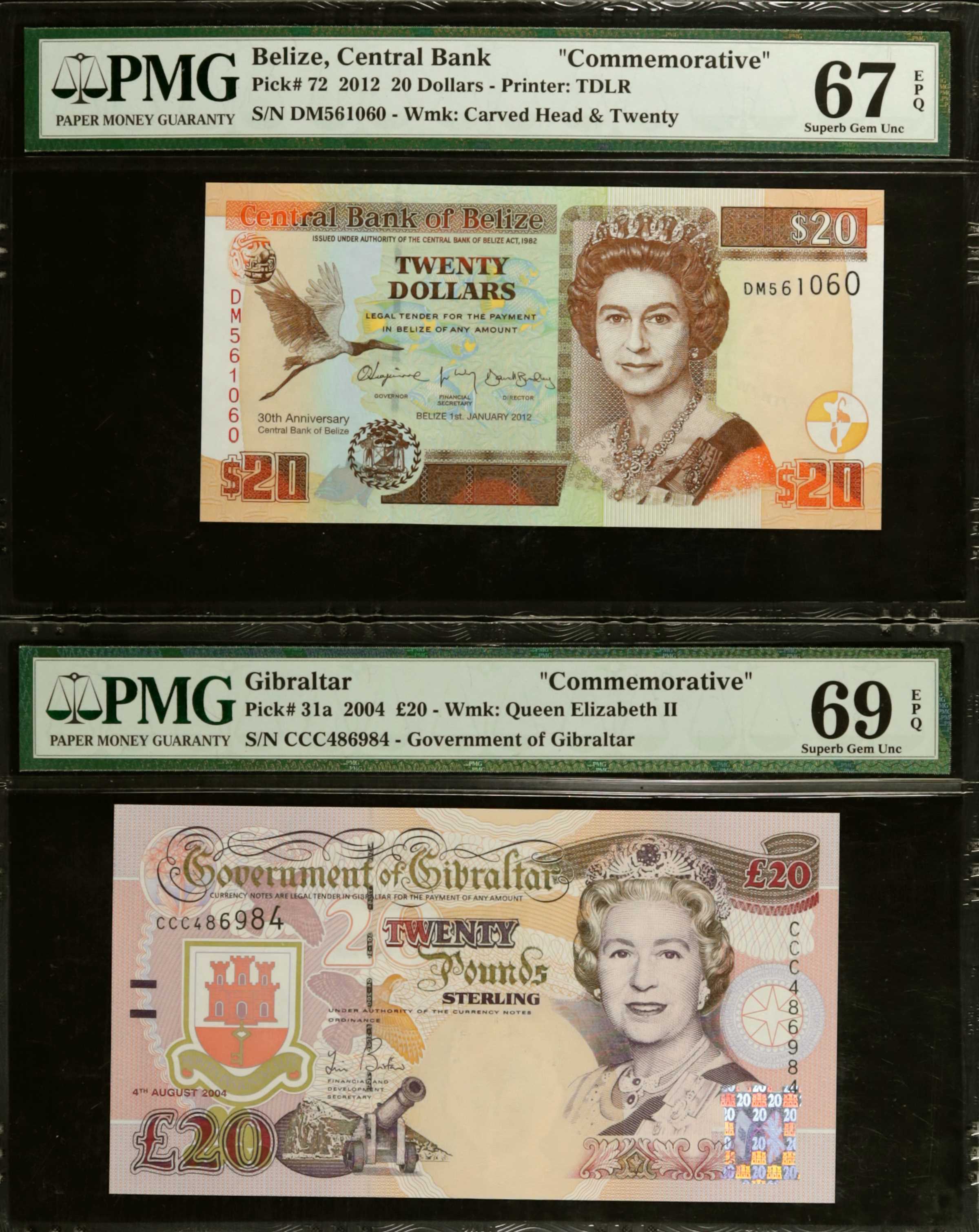 image for: Belize  20 dollars (B330as)