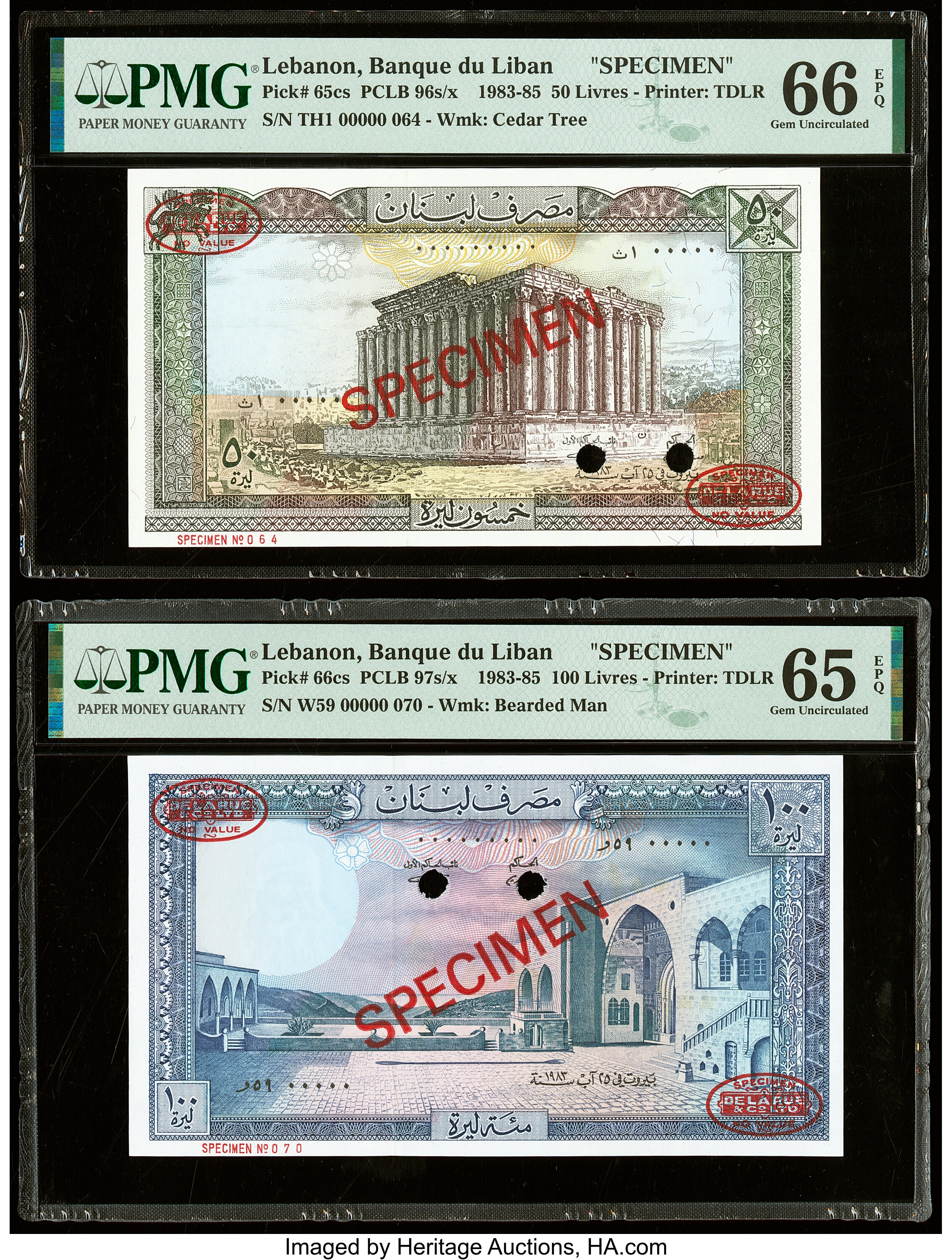 image for: Lebanon  50 livres (pounds) (B505fs1)