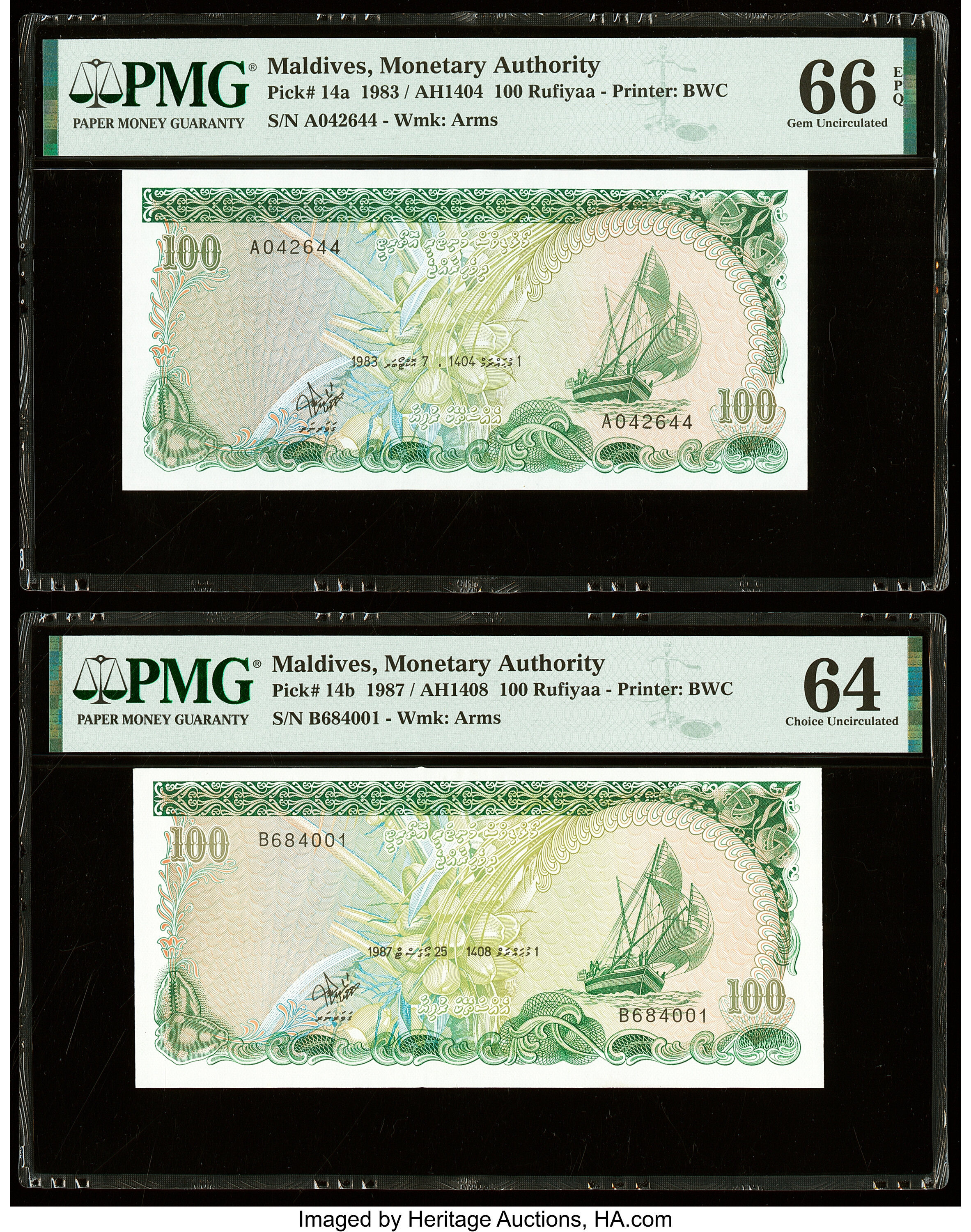 image for: Maldives  100 rufiyaa (B206b)