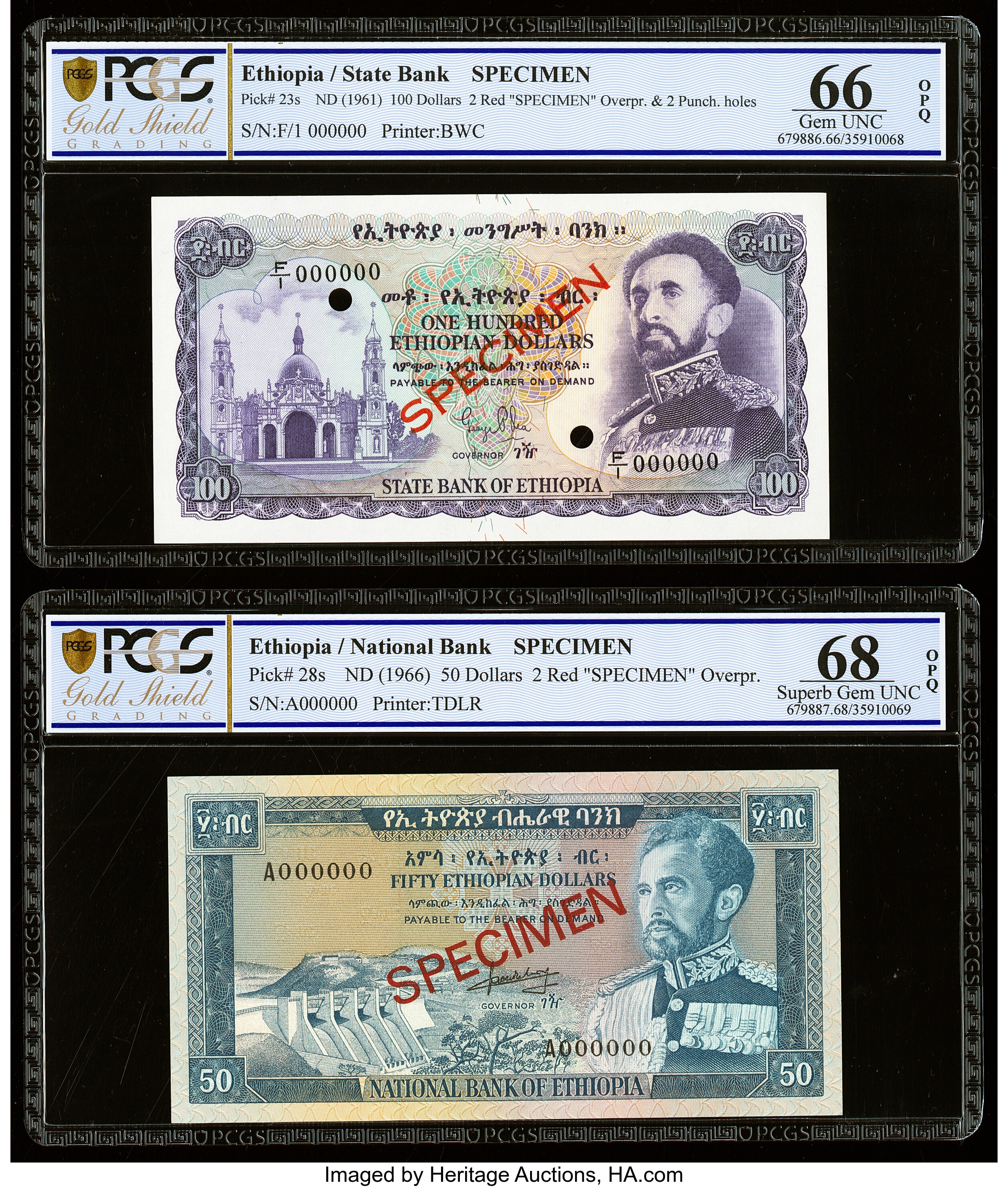 image for: Ethiopia  100 Ethiopian dollars(B212as)