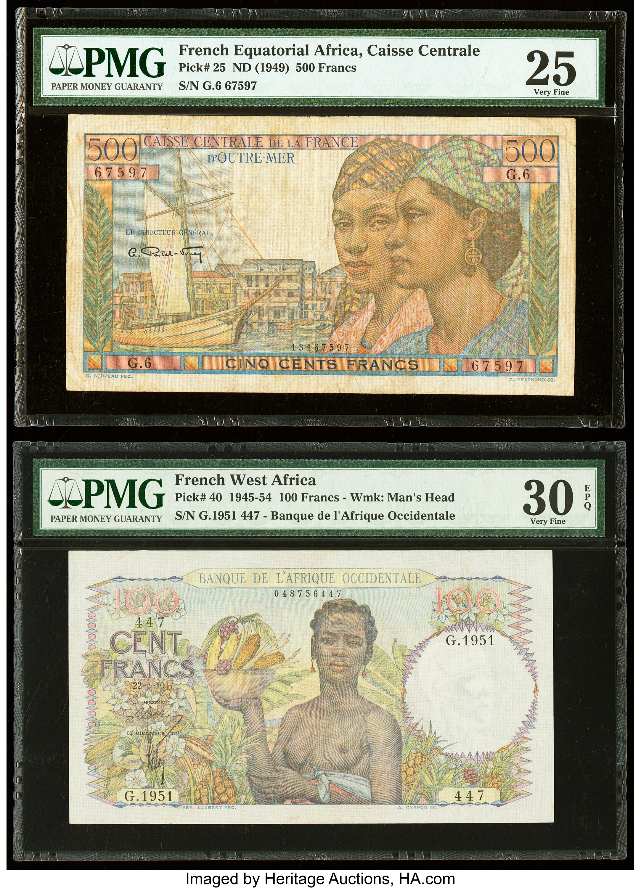 Caisse Pennyrale de la France d'Outre Mer 500 francs B411as1