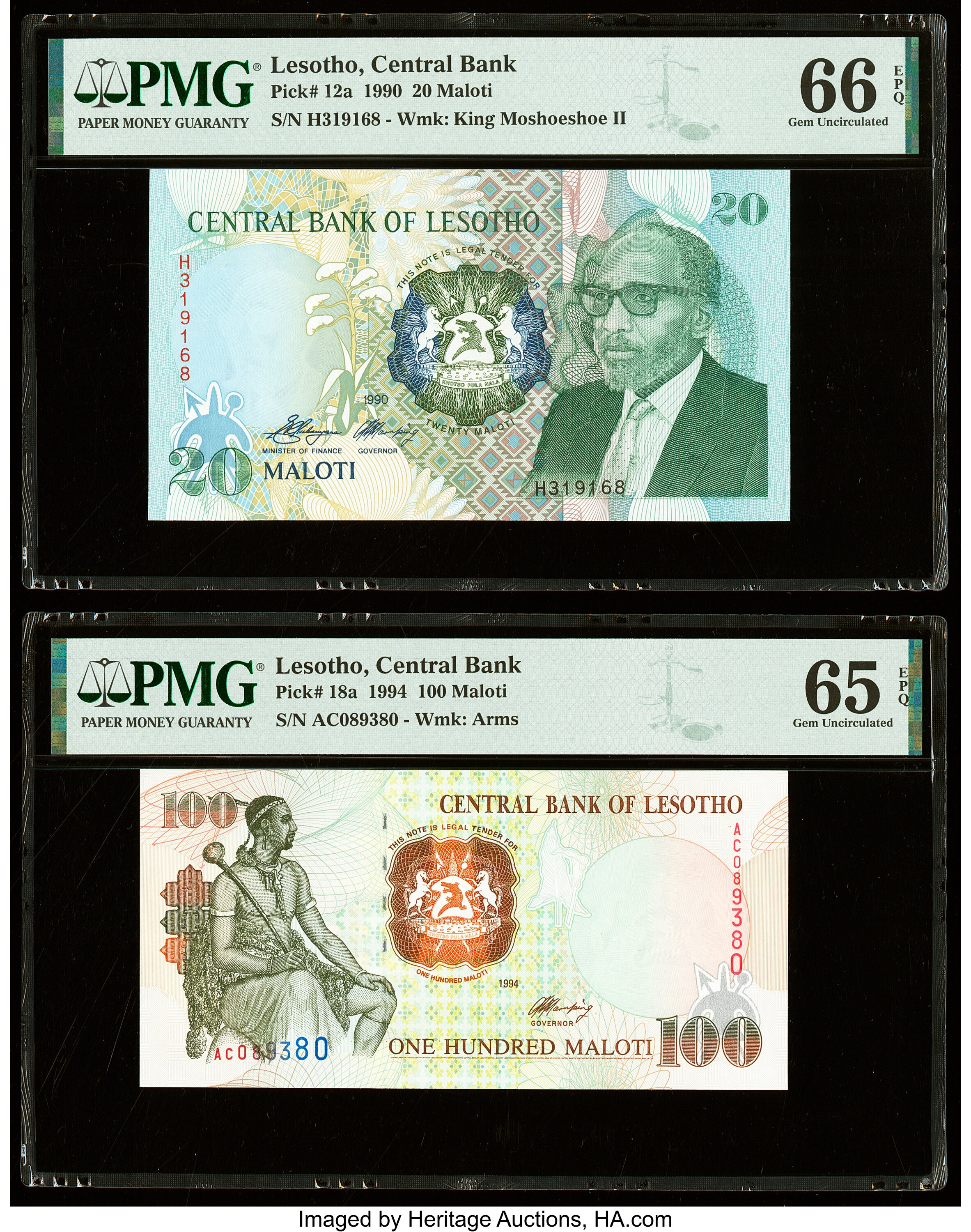 image for: Lesotho  20 maloti (B209z)