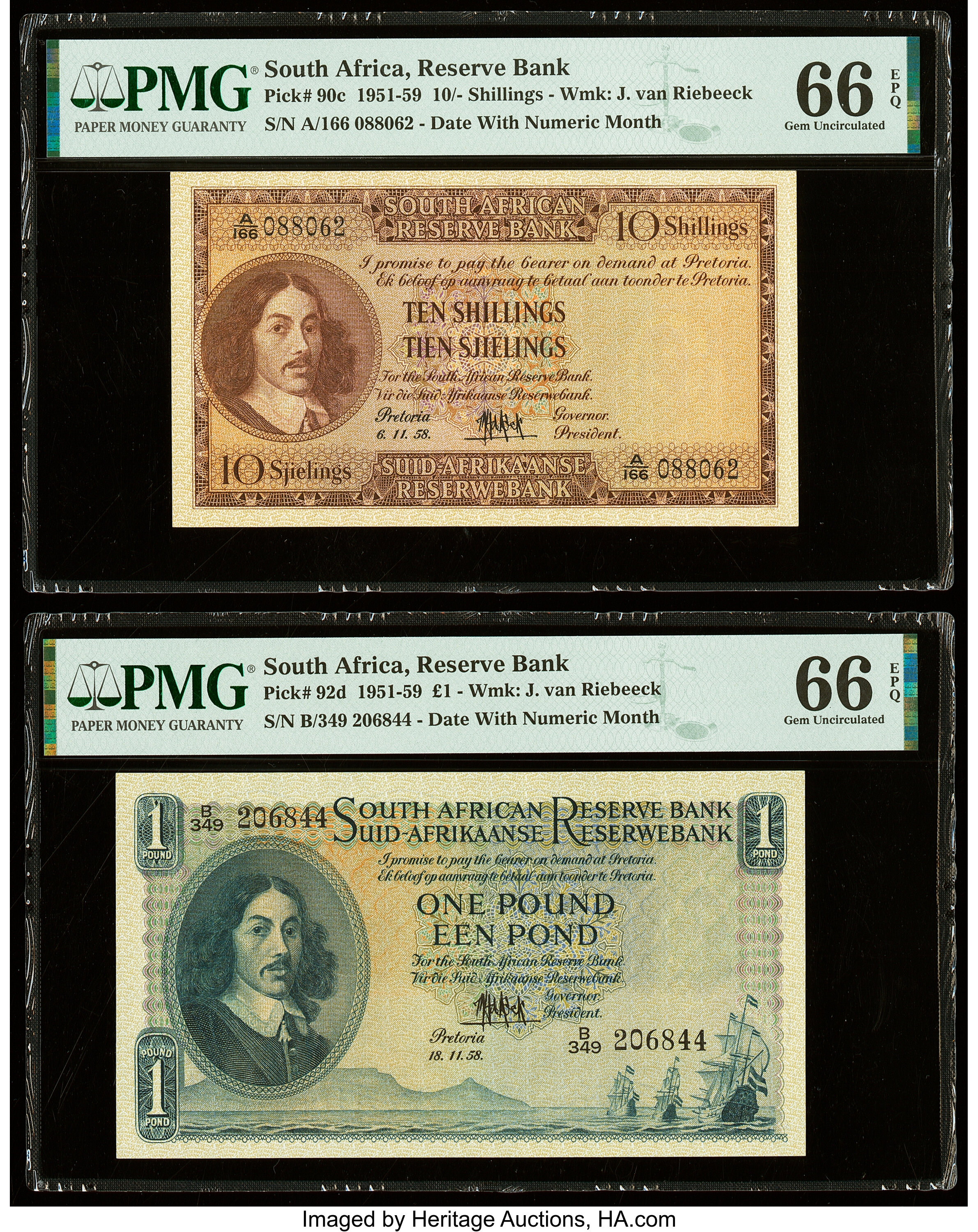 image for: South Africa  10 shillings (B718b)