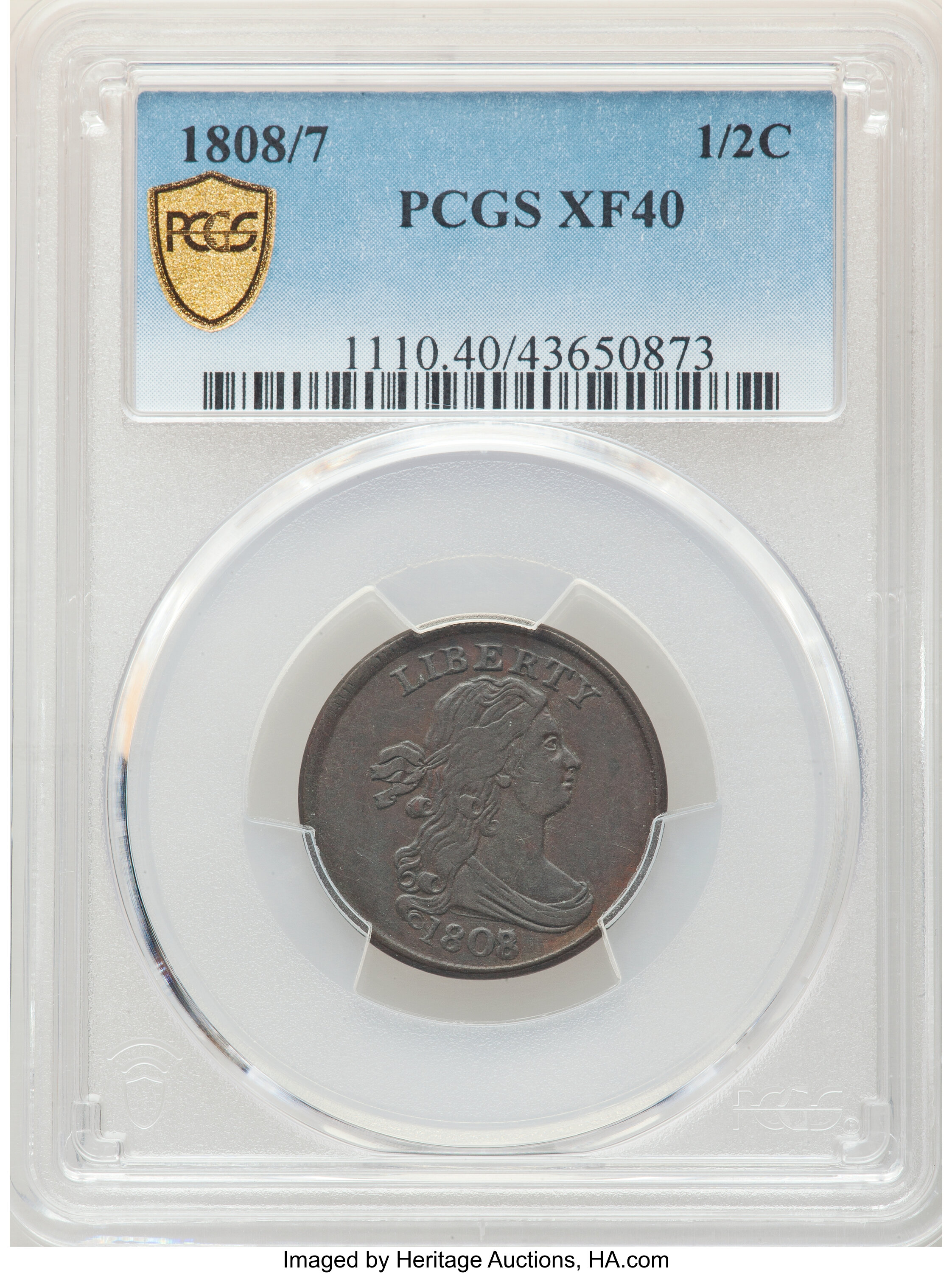 1808/7 1/2c C-2 MS BN VF35 BN thumbnail 6
