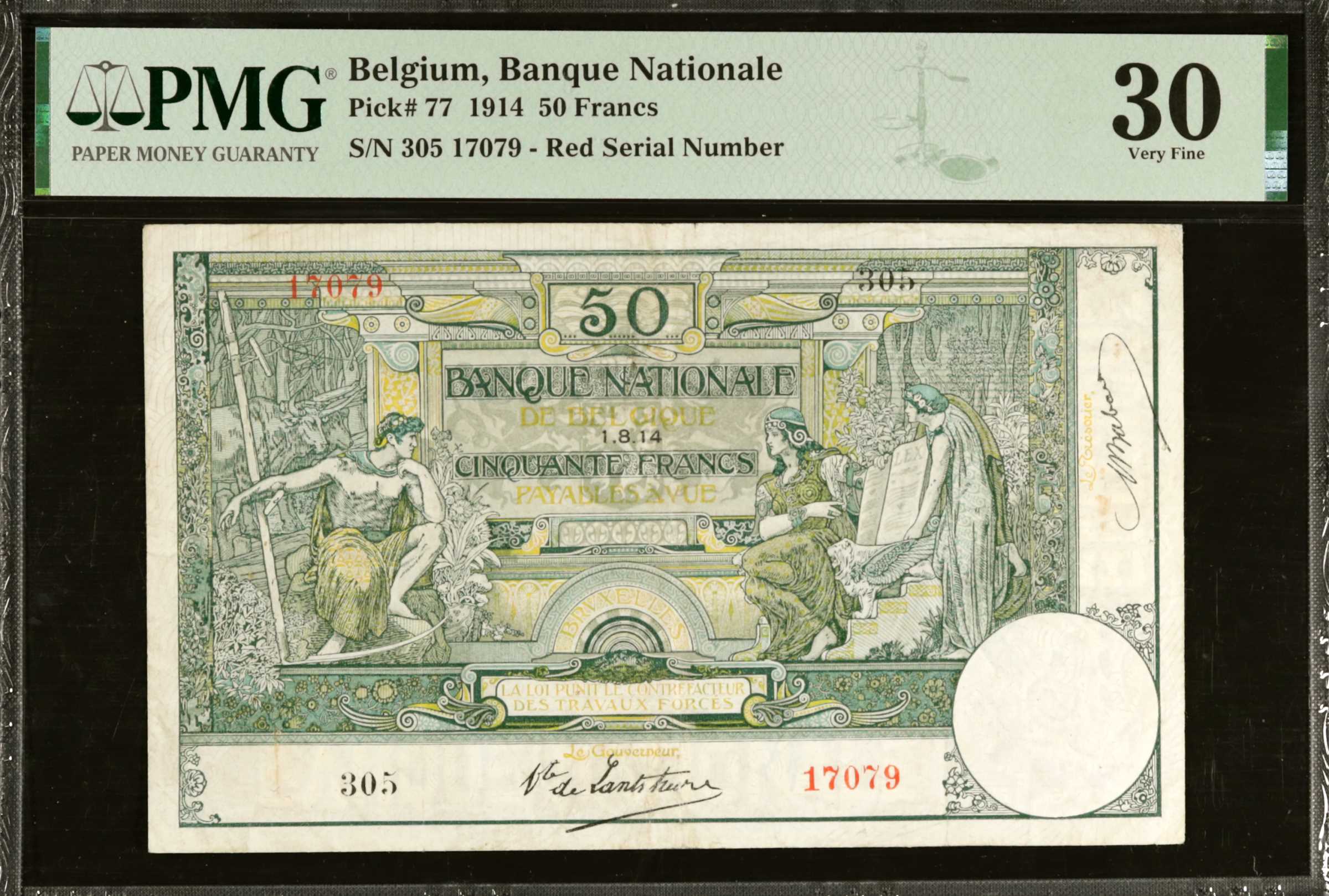 image for: Belgium  50 francs (B537a)