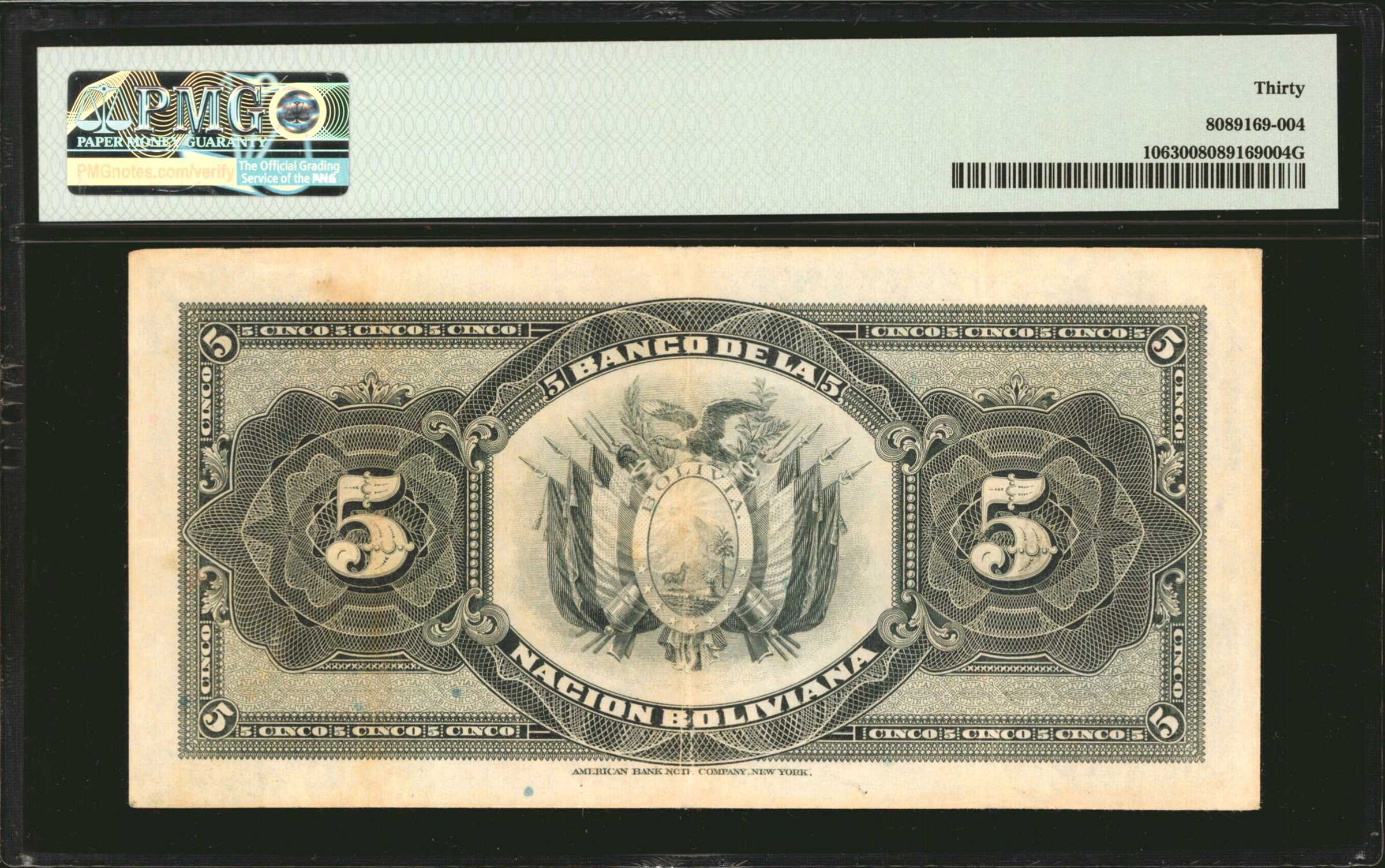 image for: Bolivia  5 bolivianos(B218p)