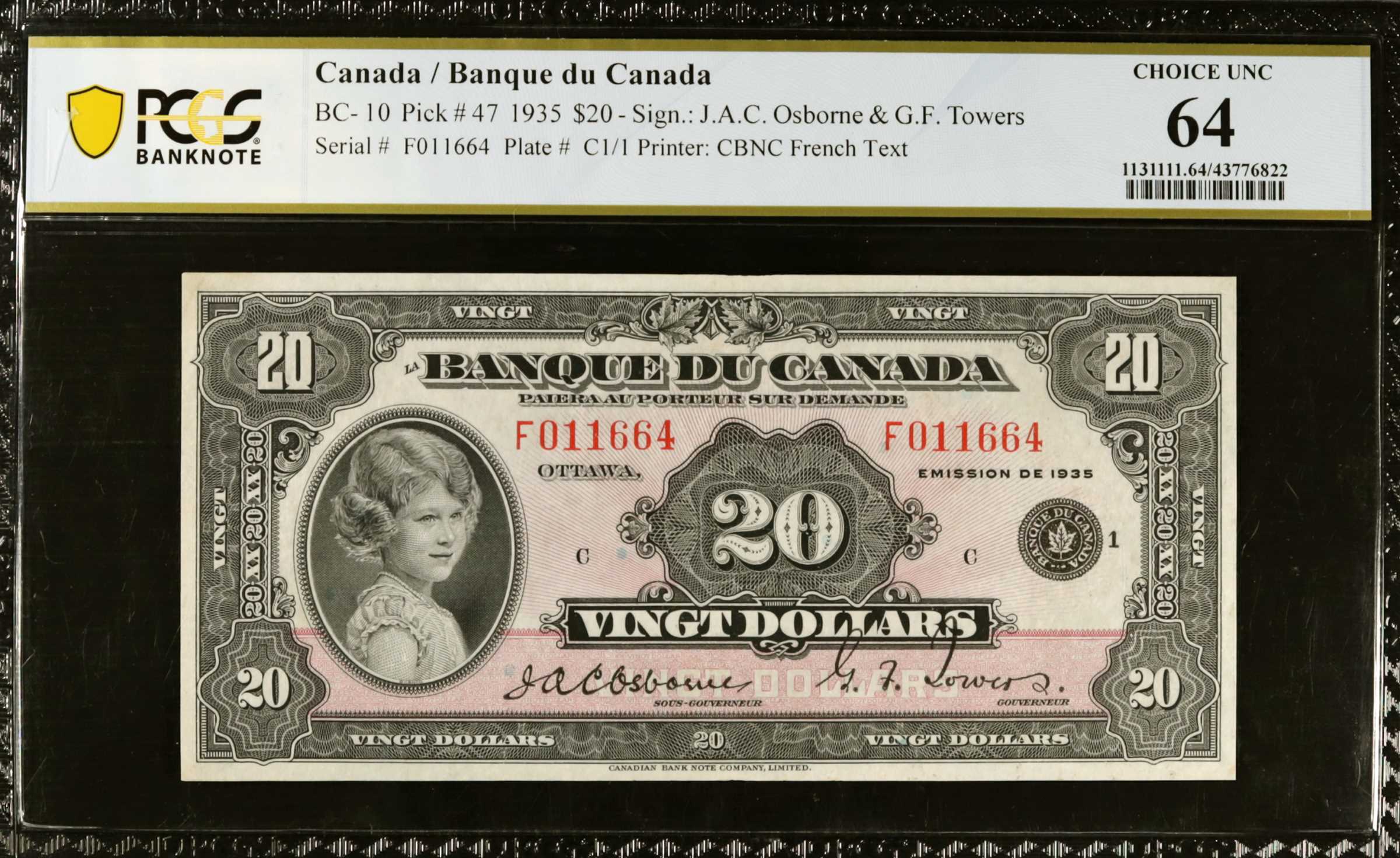image for: Canada  20 dollars (B310a)