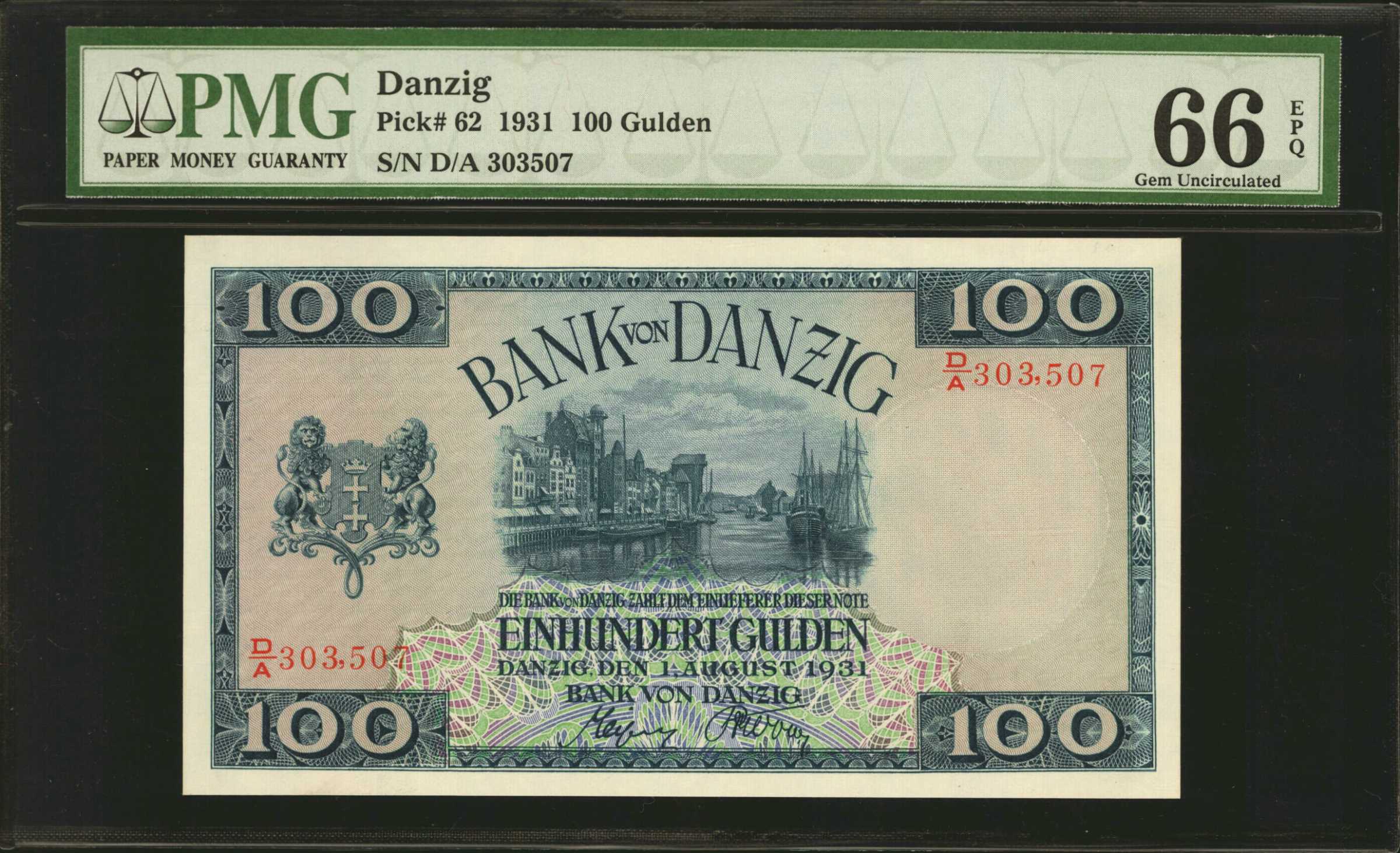 image for: Danzig  100 gulden(B405b)