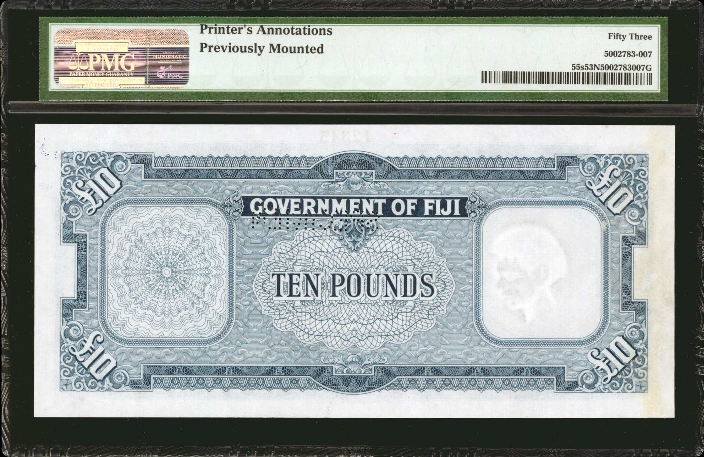 image for: Fiji  10 pounds (B332e)