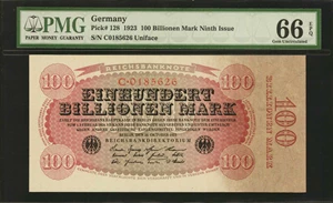 image for: Germany 100 billionen (100,000,000,000,000) mark (B308b)