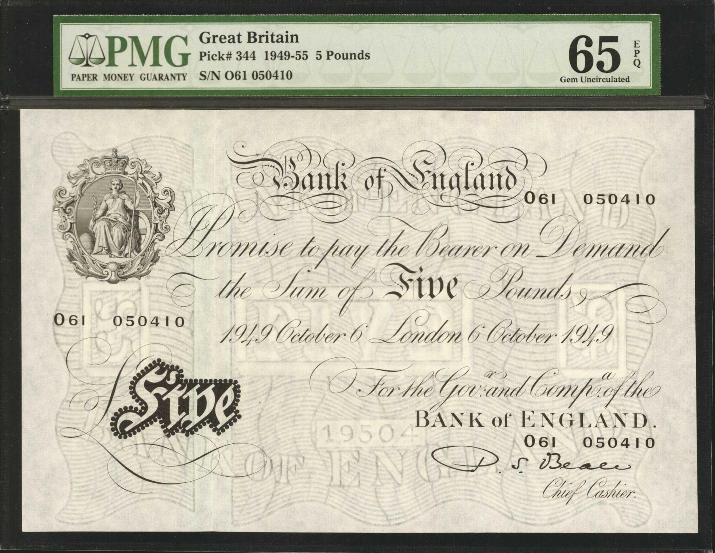 image for: United Kingdom  5 pounds (B177c)