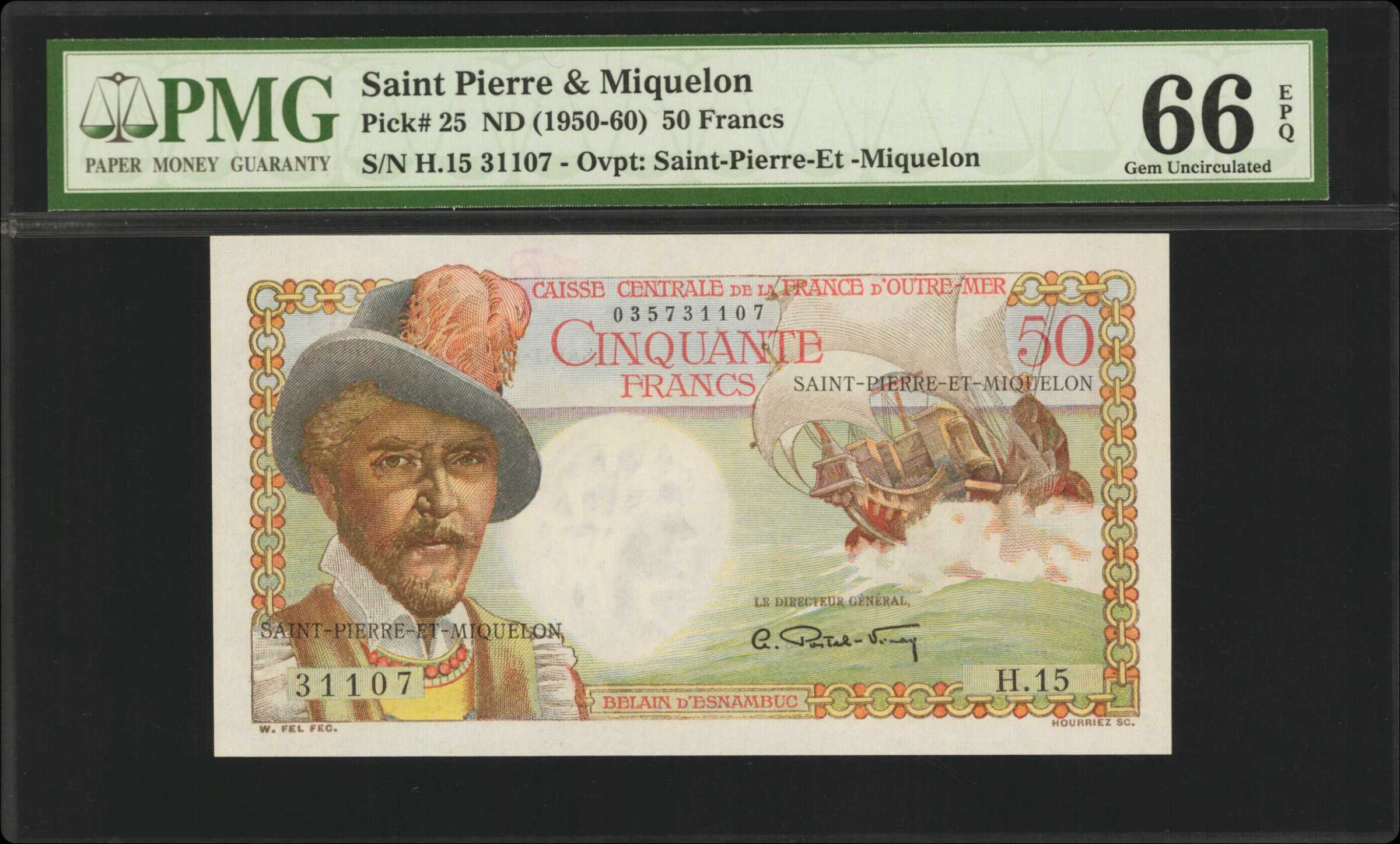 image for: Saint Pierre and Miquelon  50 francs(B511a)