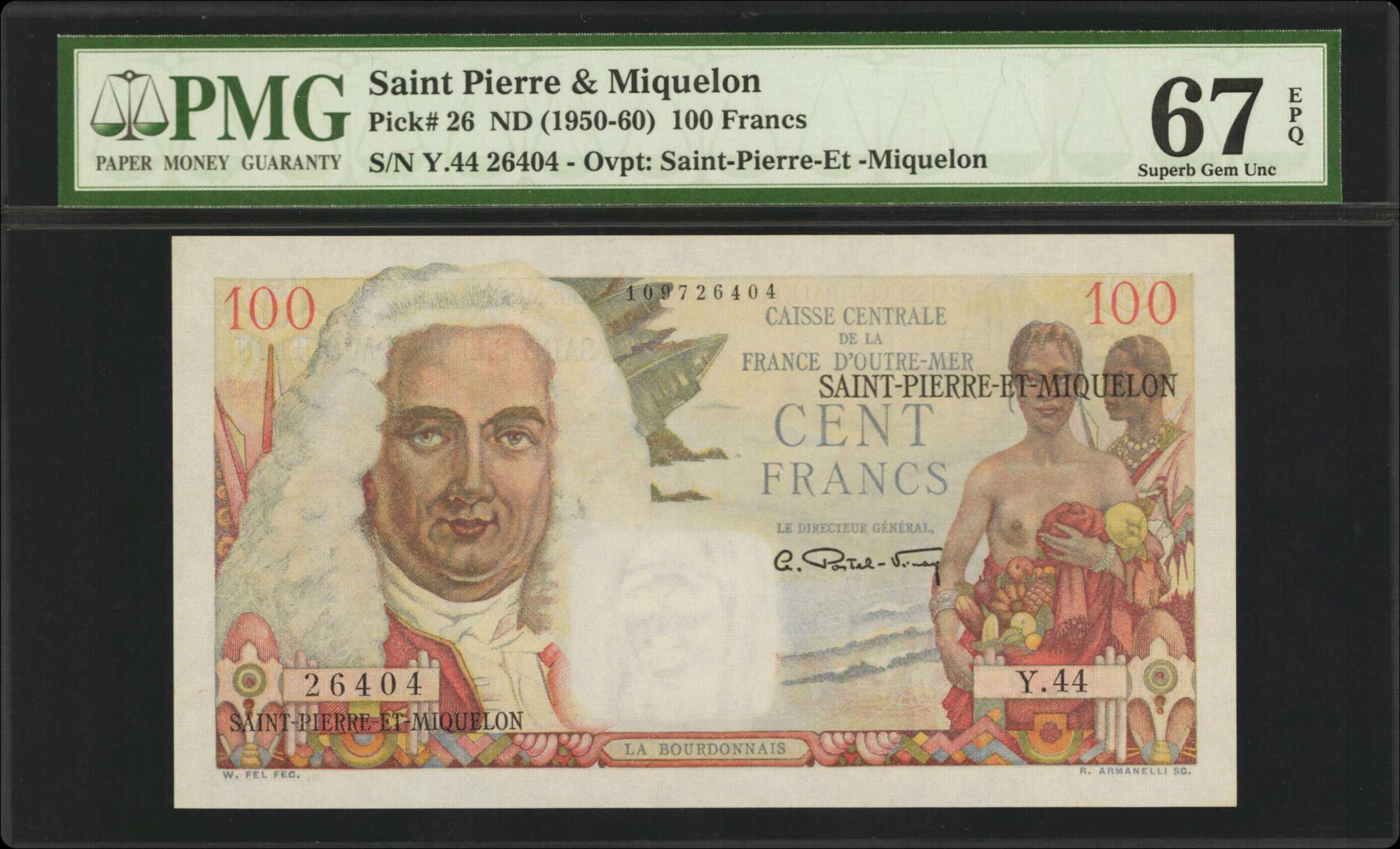 image for: Saint Pierre and Miquelon  100 francs(B512a)