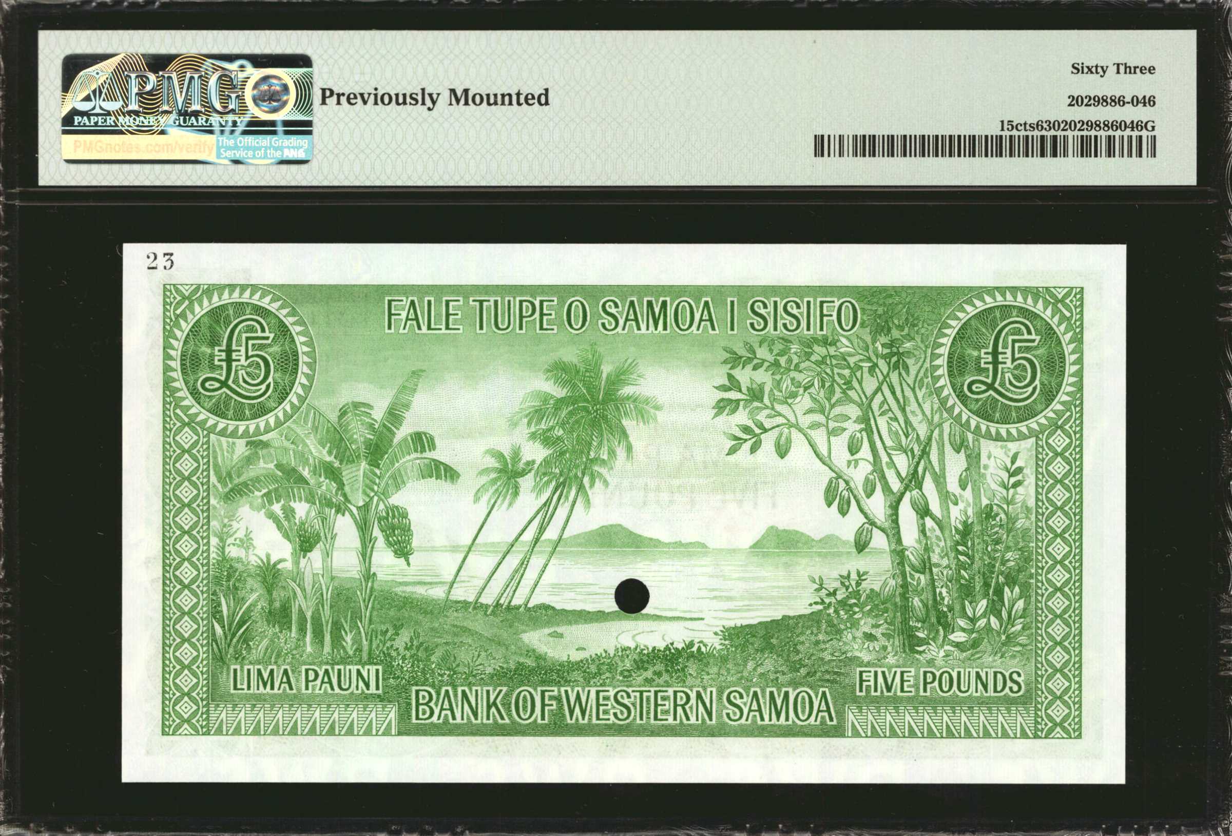 image for: Western Samoa  5 pounds(B306b)