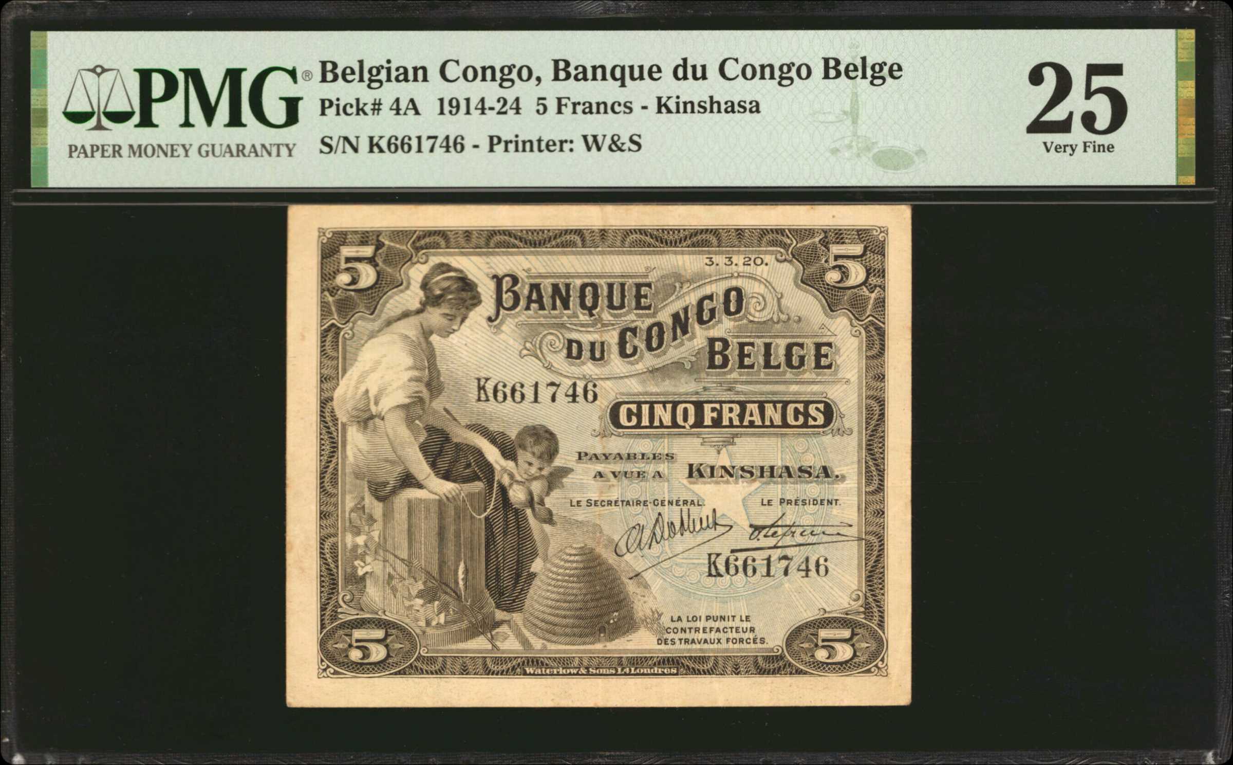 image for: Belgian Congo  5 francs(B202c2)