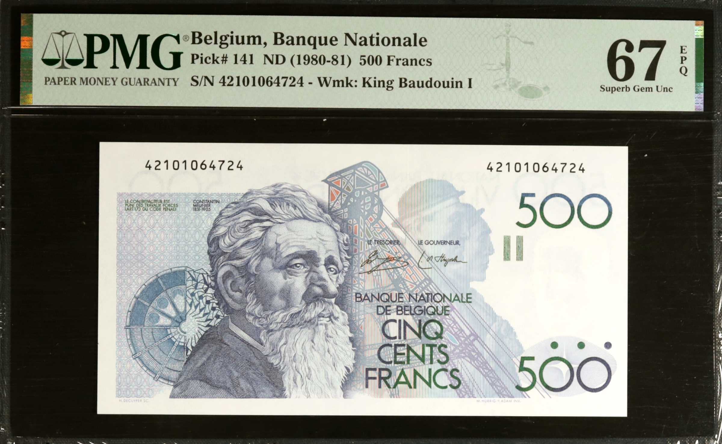 image for: Belgium  500 francs (B586as)