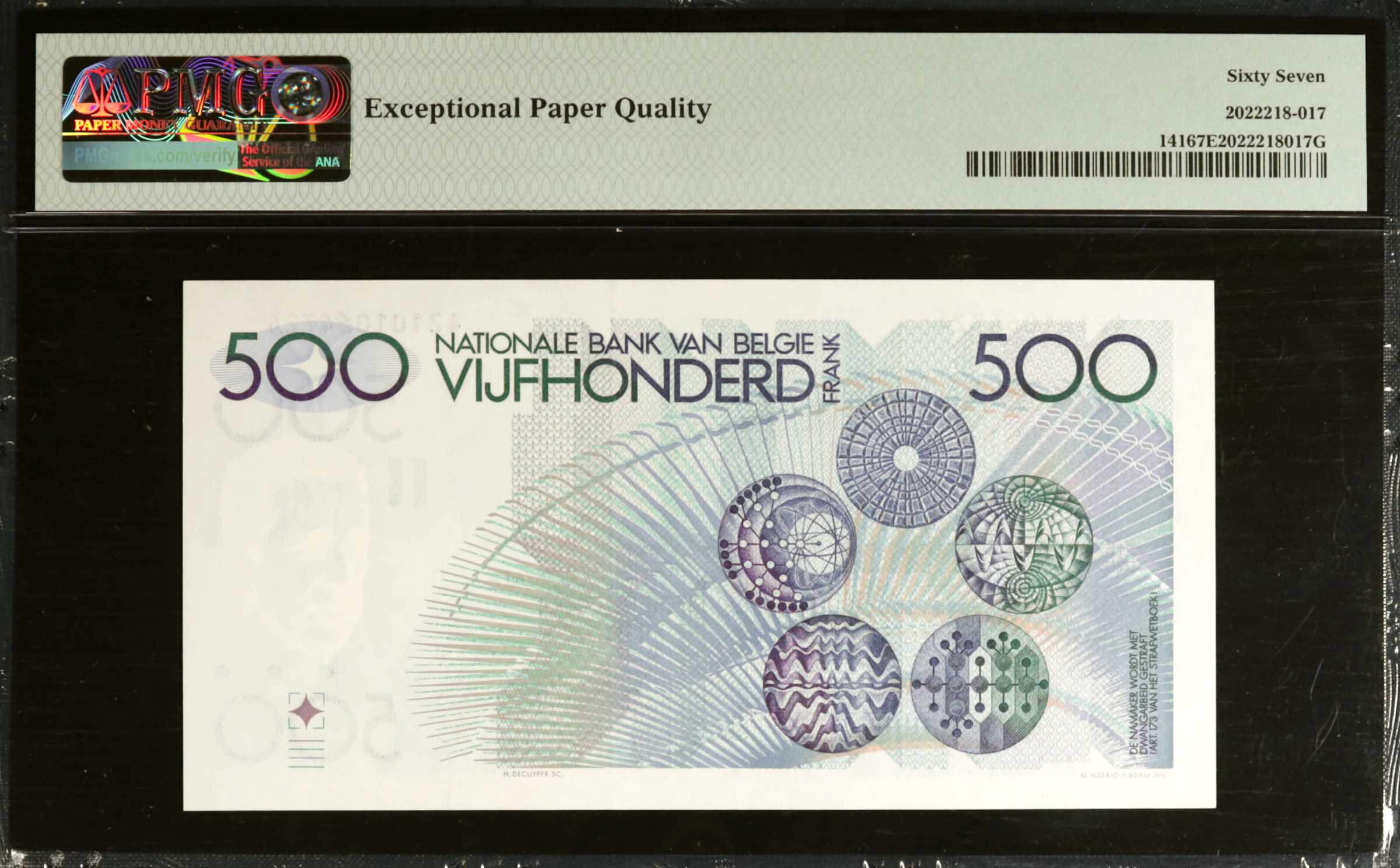 image for: Belgium  500 francs (B586as)