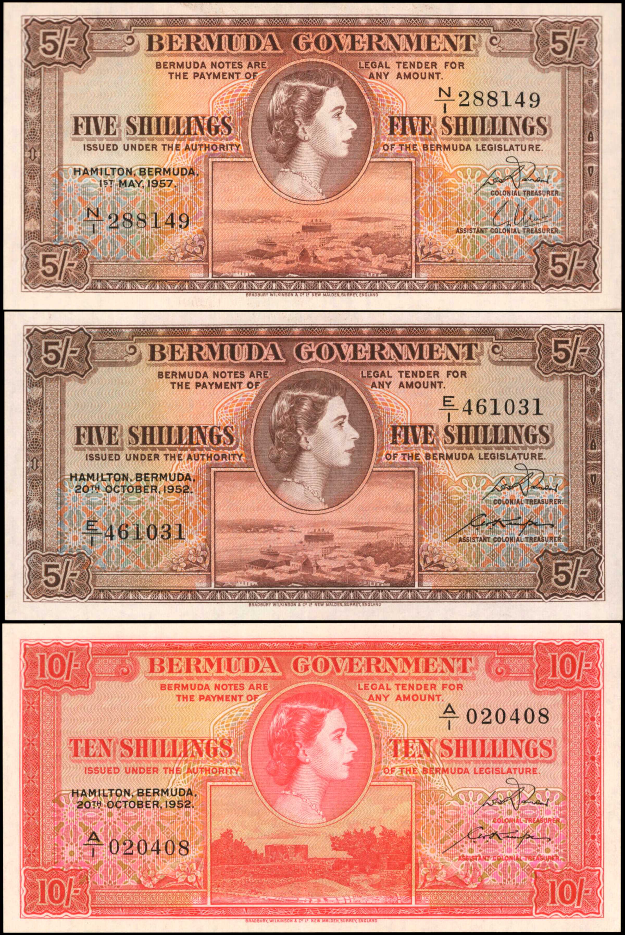 image for: Bermuda  10 shillings (B120bs1)