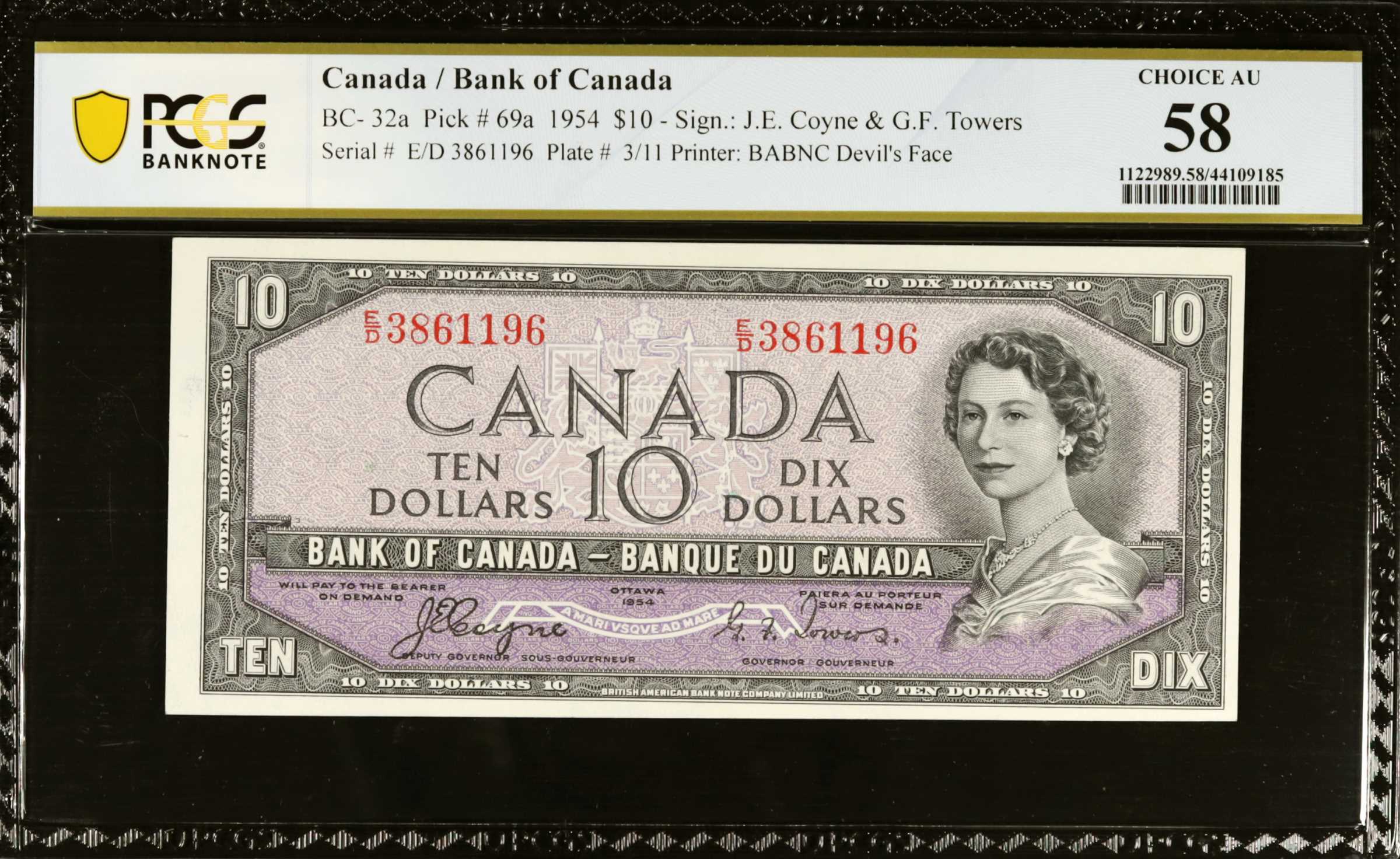 image for: Canada  10 dollars (B332s)