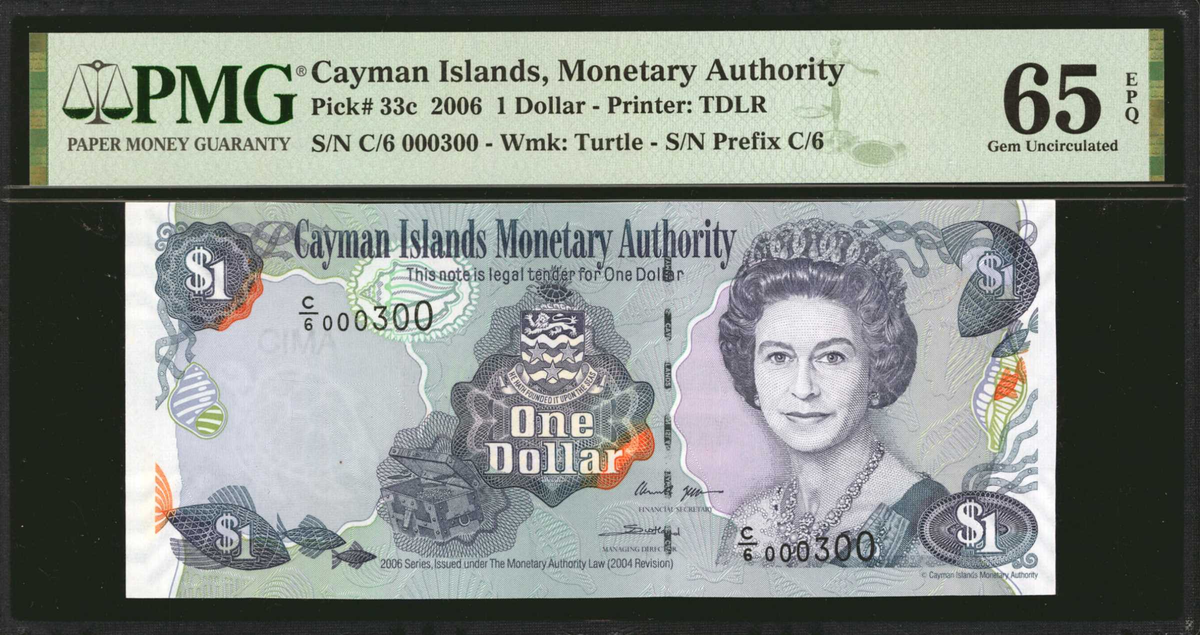 image for: Cayman Islands  1 dollar (B213az)